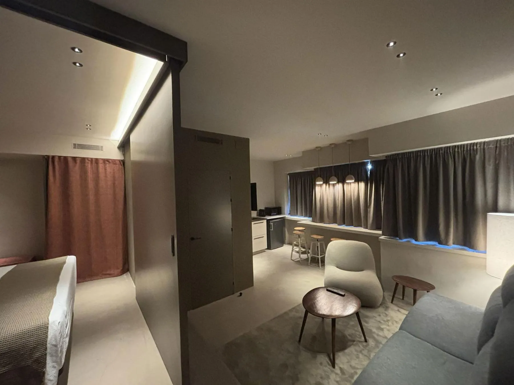 Living room in Senator Barcelona Apartments