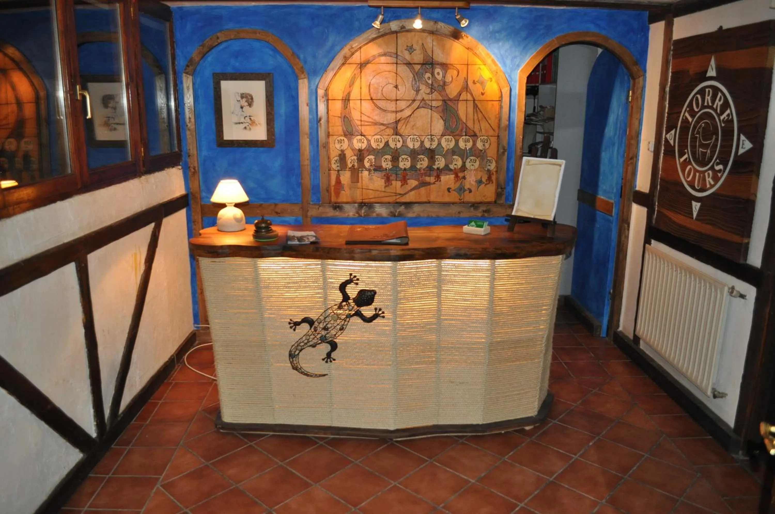 Lobby or reception in Hotel Torrecerredo