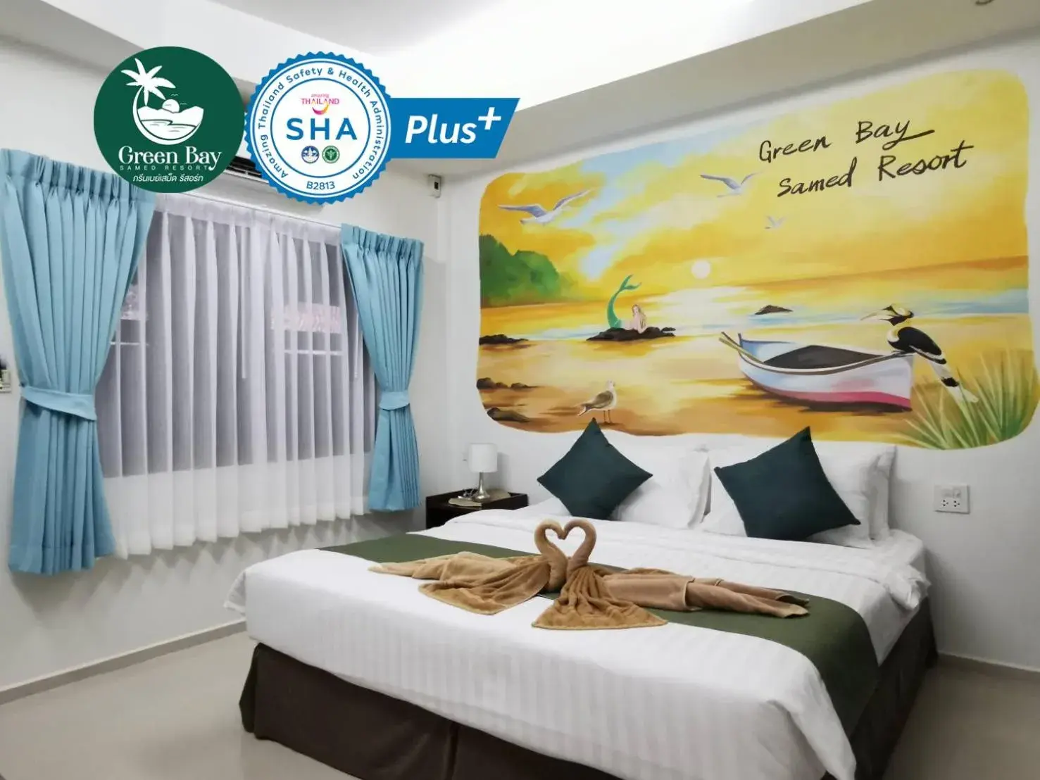 Bed in Green Bay Samed Resort Bed in Green Bay Samed Resort