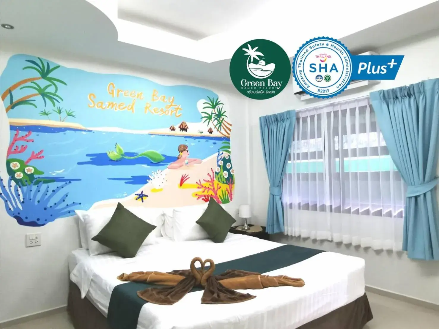 Bed in Green Bay Samed Resort Bed in Green Bay Samed Resort