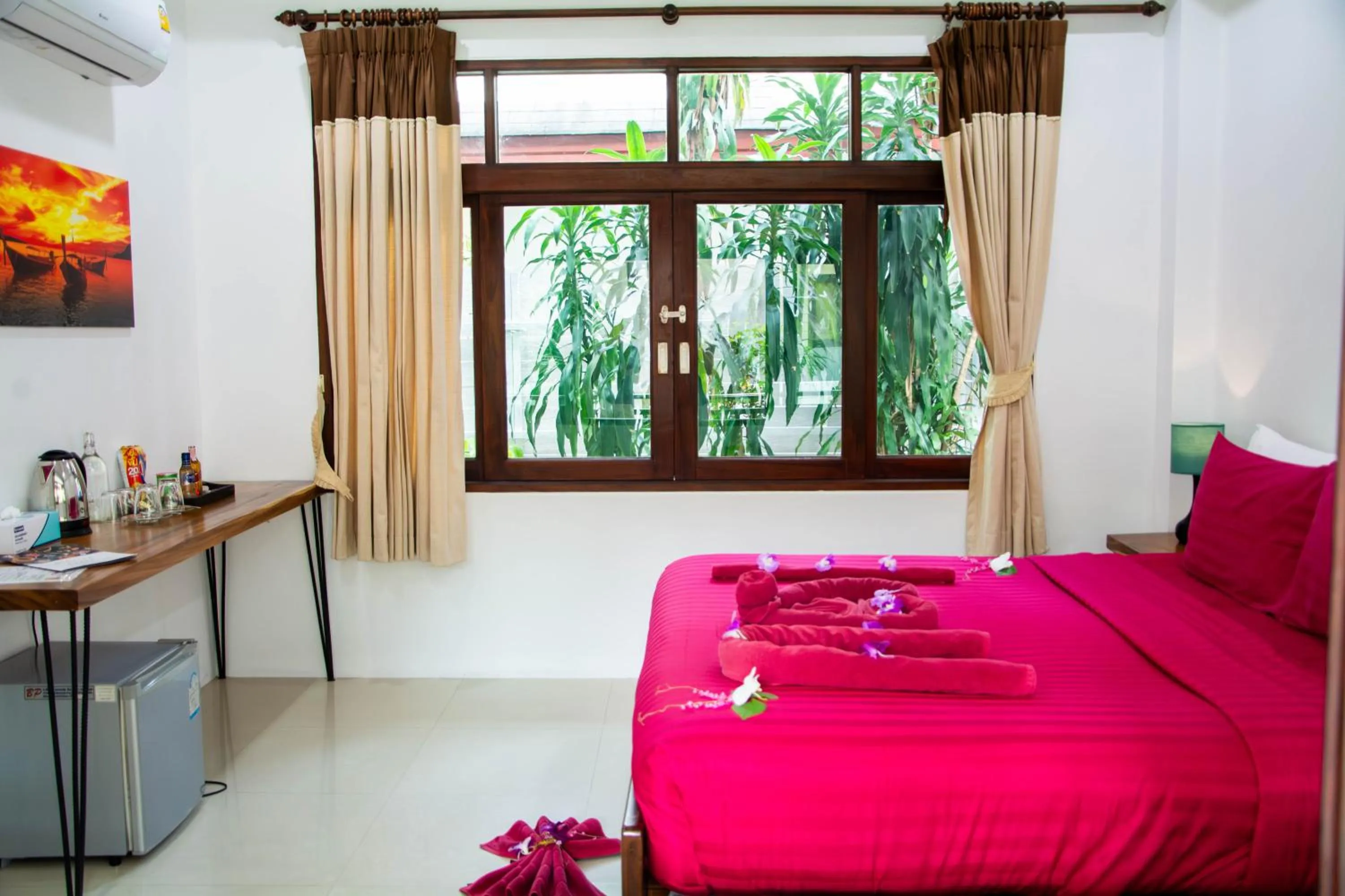 Bed in Amara Beach Resort Koh Phangan