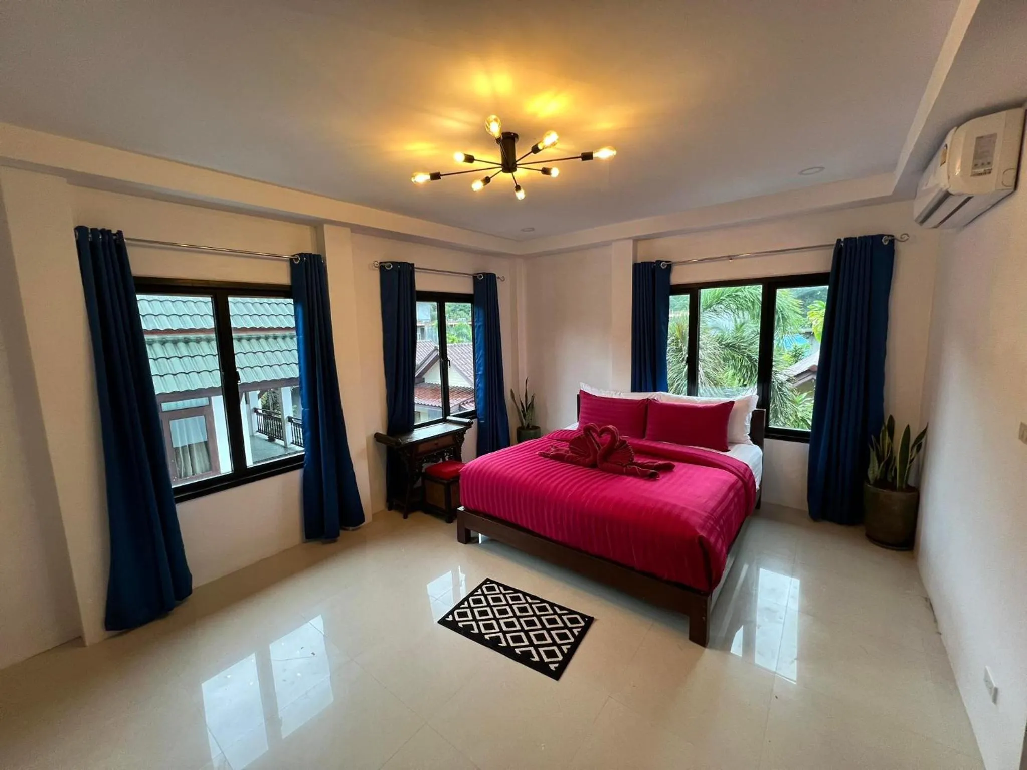 Bed in Amara Beach Resort Koh Phangan