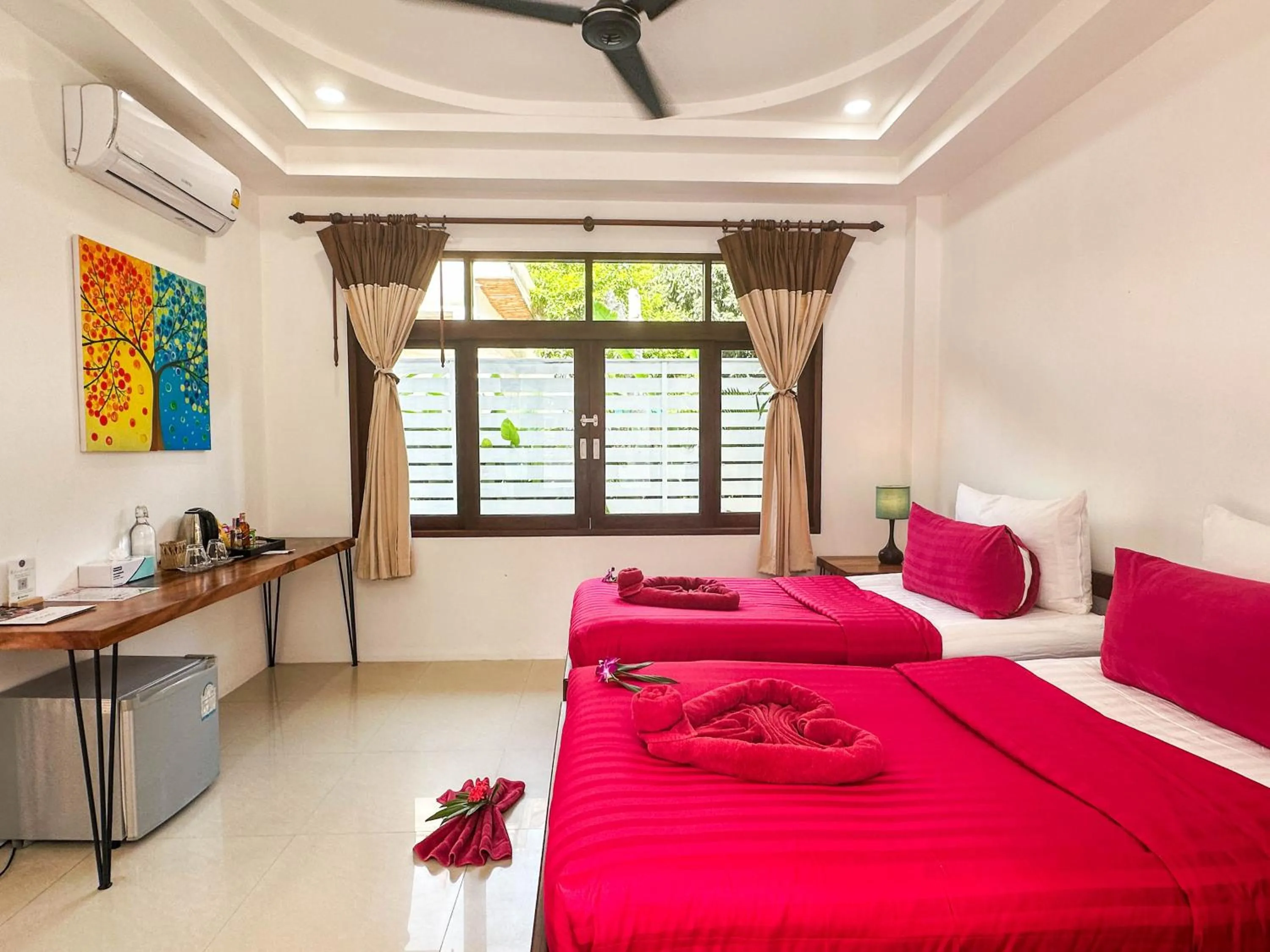 Bed in Amara Beach Resort Koh Phangan