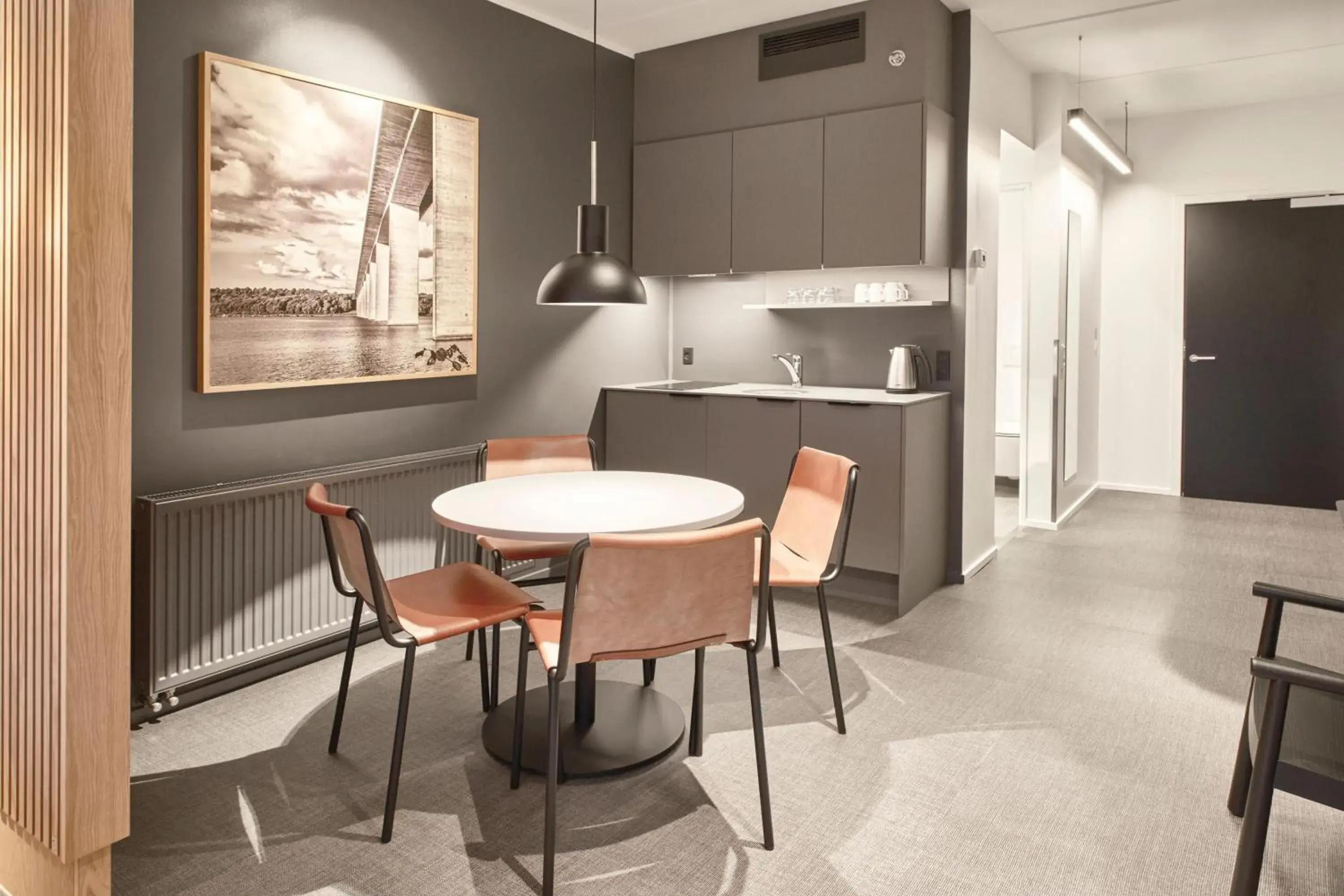 Larger Family Studio with One King and Non-Private Sofa Bed in Four Points Flex by Sheraton Vejle Larger Family Studio with One King and Non-Private Sofa Bed in Four Points Flex by Sheraton Vejle