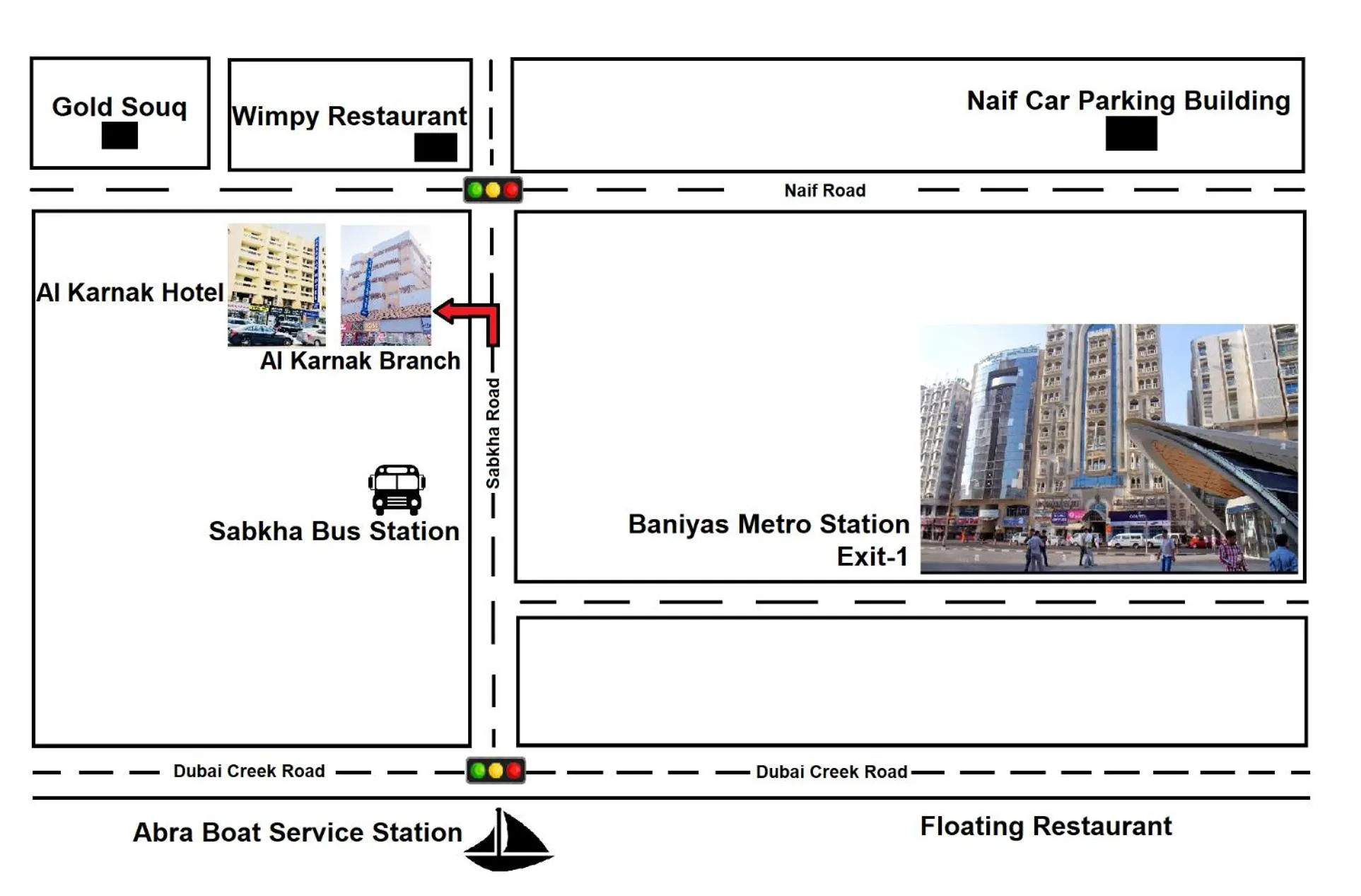 Location in AL KARNAK HOTEL - BRANCH