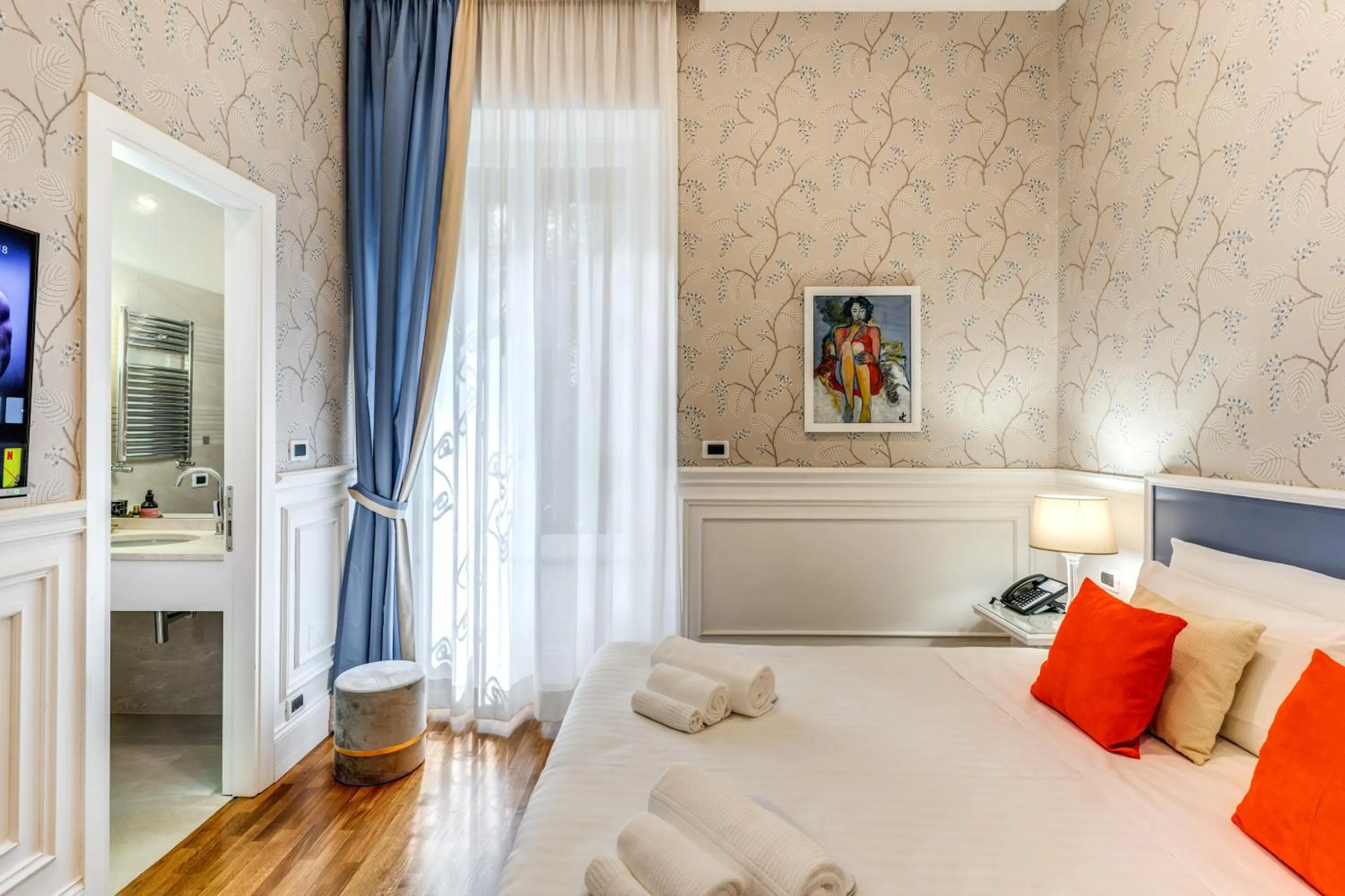 Bed in Mangili Garden Hotel