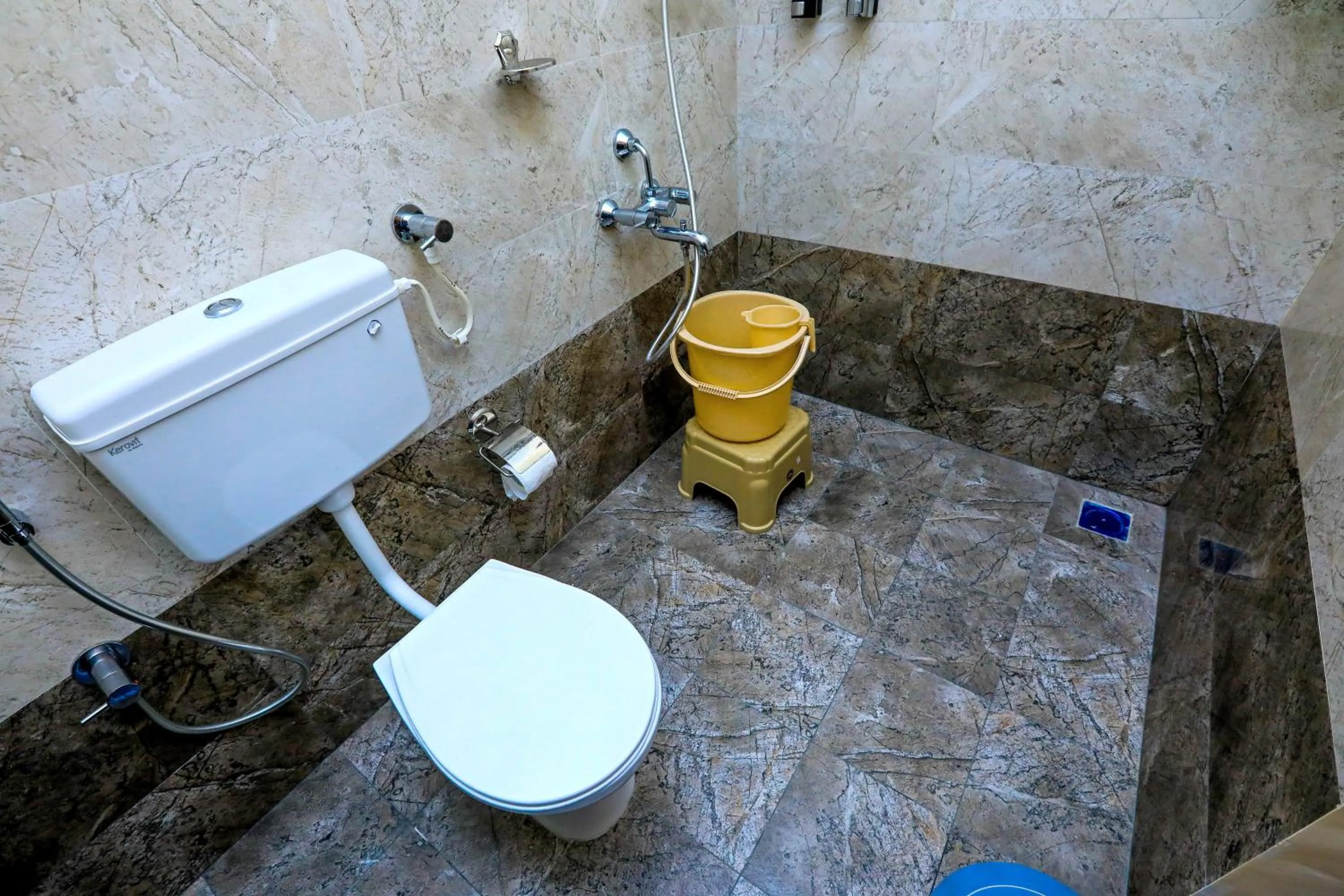 Toilet in Bay Homes 2BHK WT Bathtub Near Rock Beach