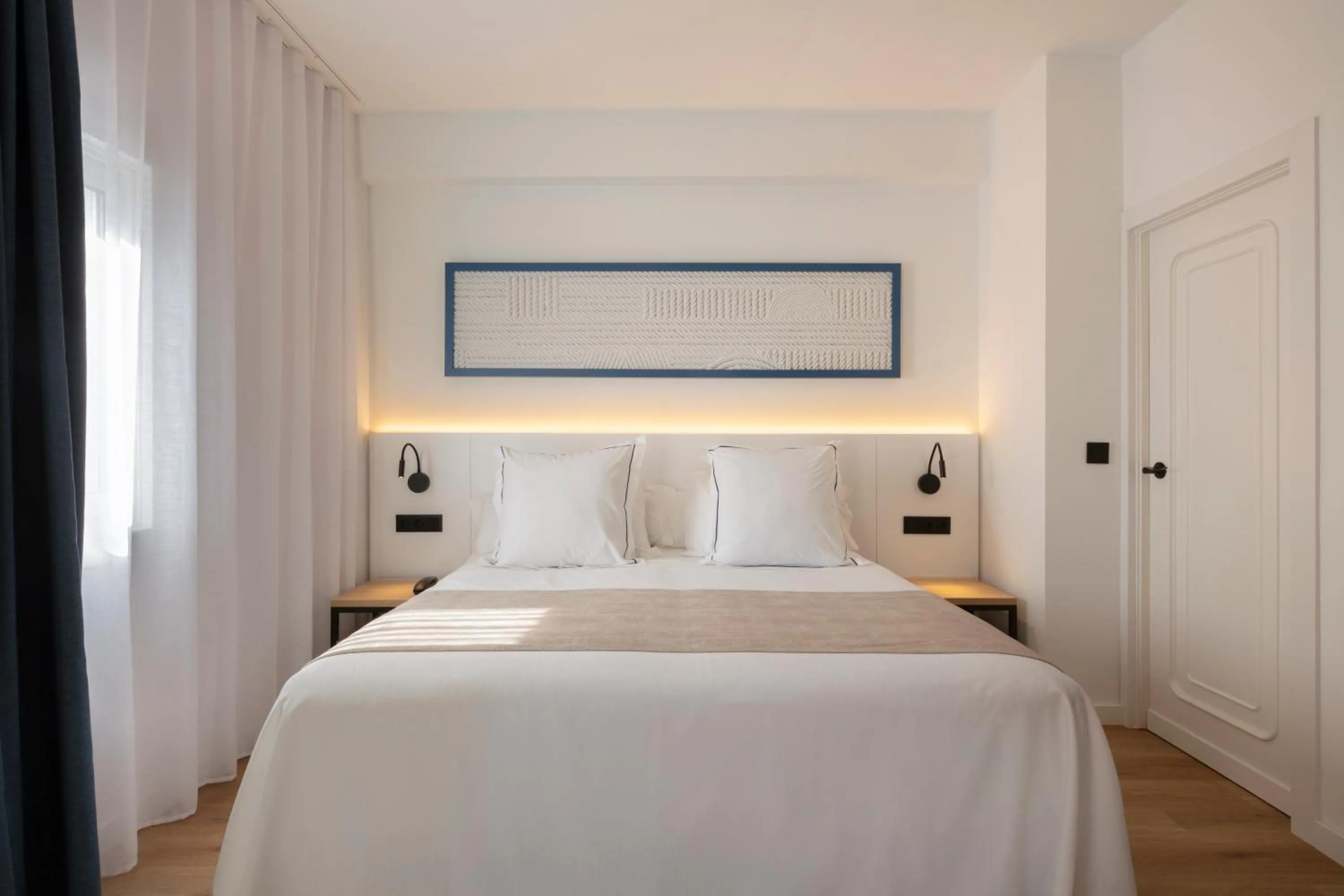 Bed in Hotel Rovira