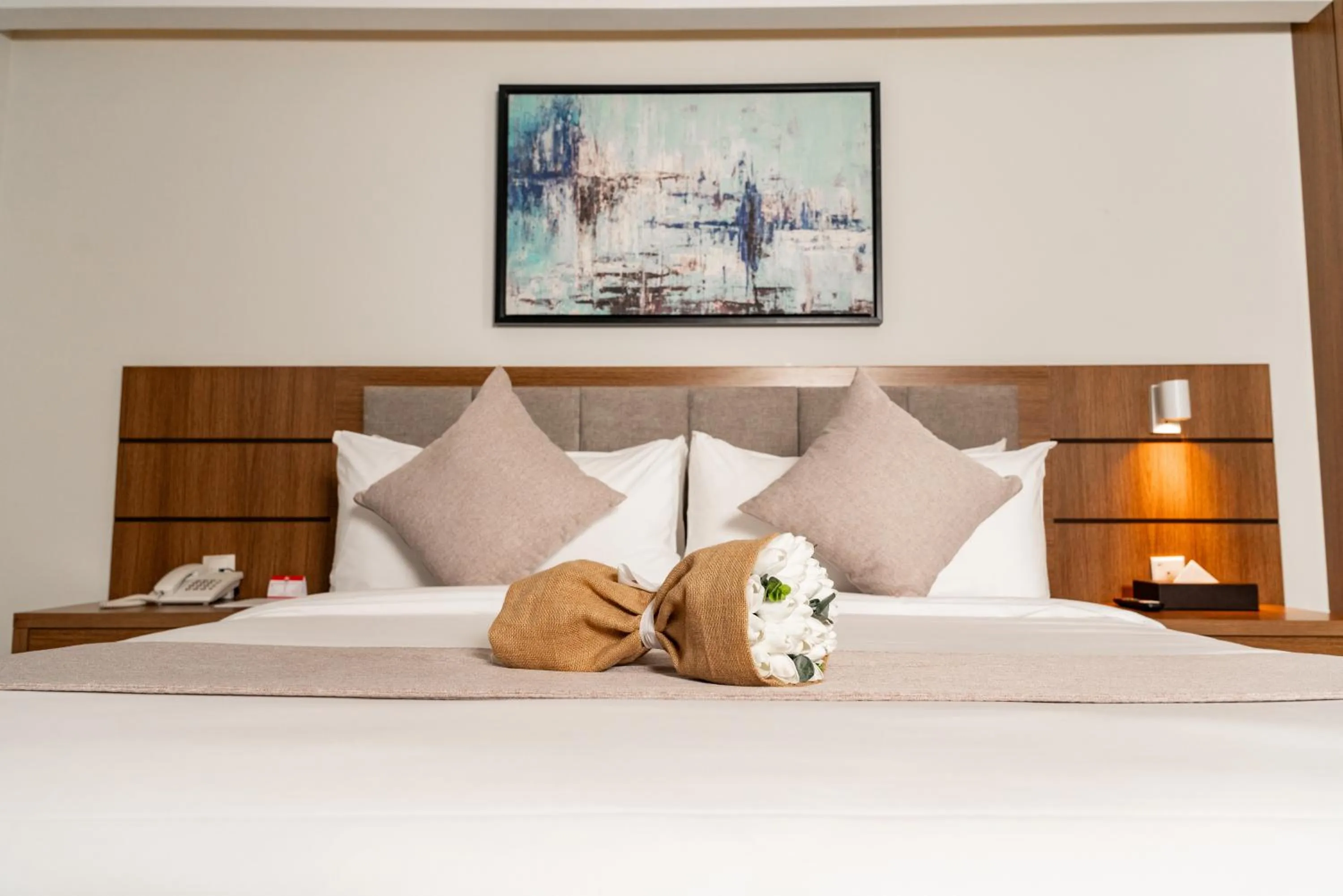 Bed in Swiss Spirit Hotel & Suites Dammam Corniche