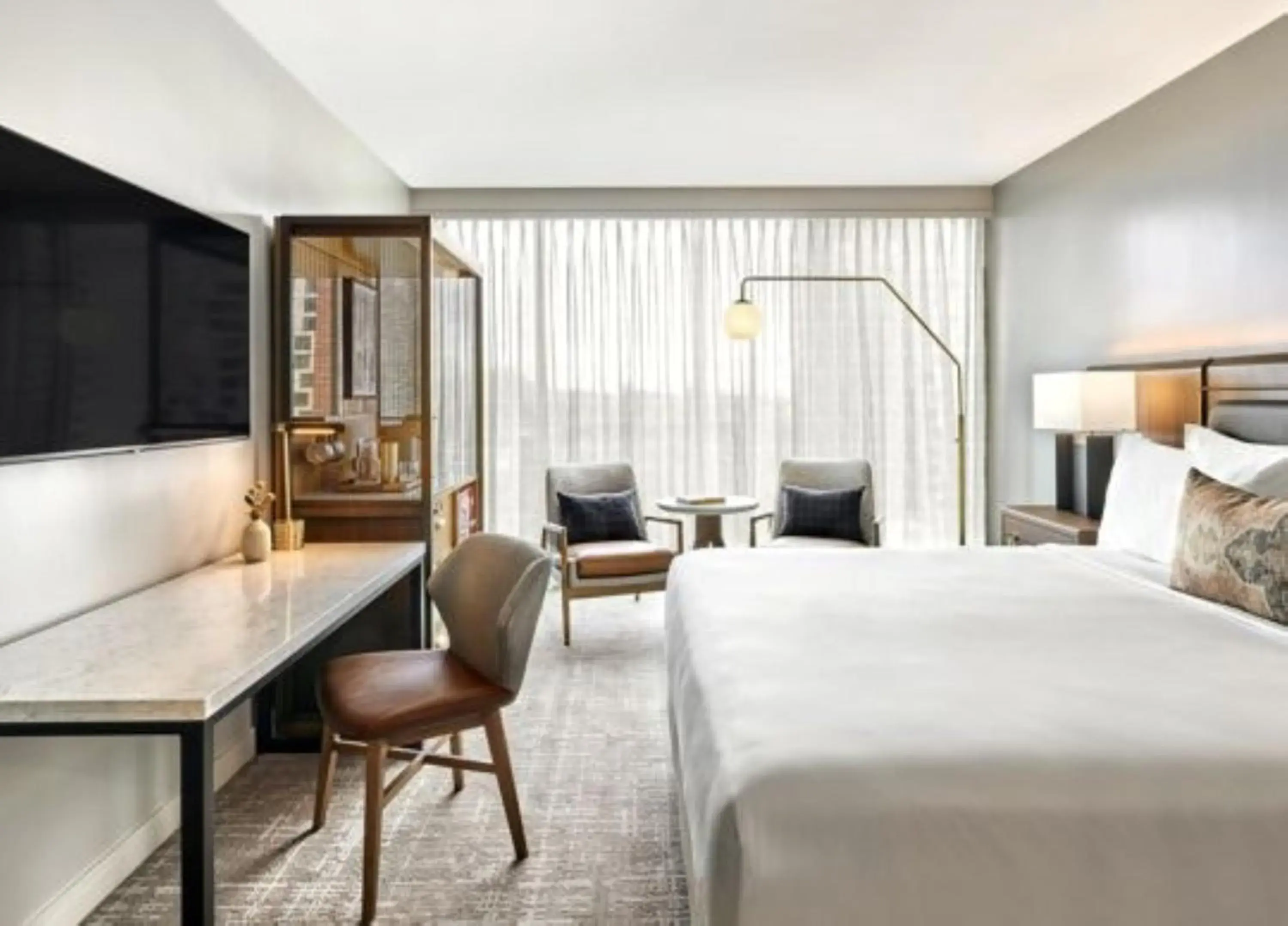 Bed in Omni Tempe Hotel at ASU Bed in Omni Tempe Hotel at ASU