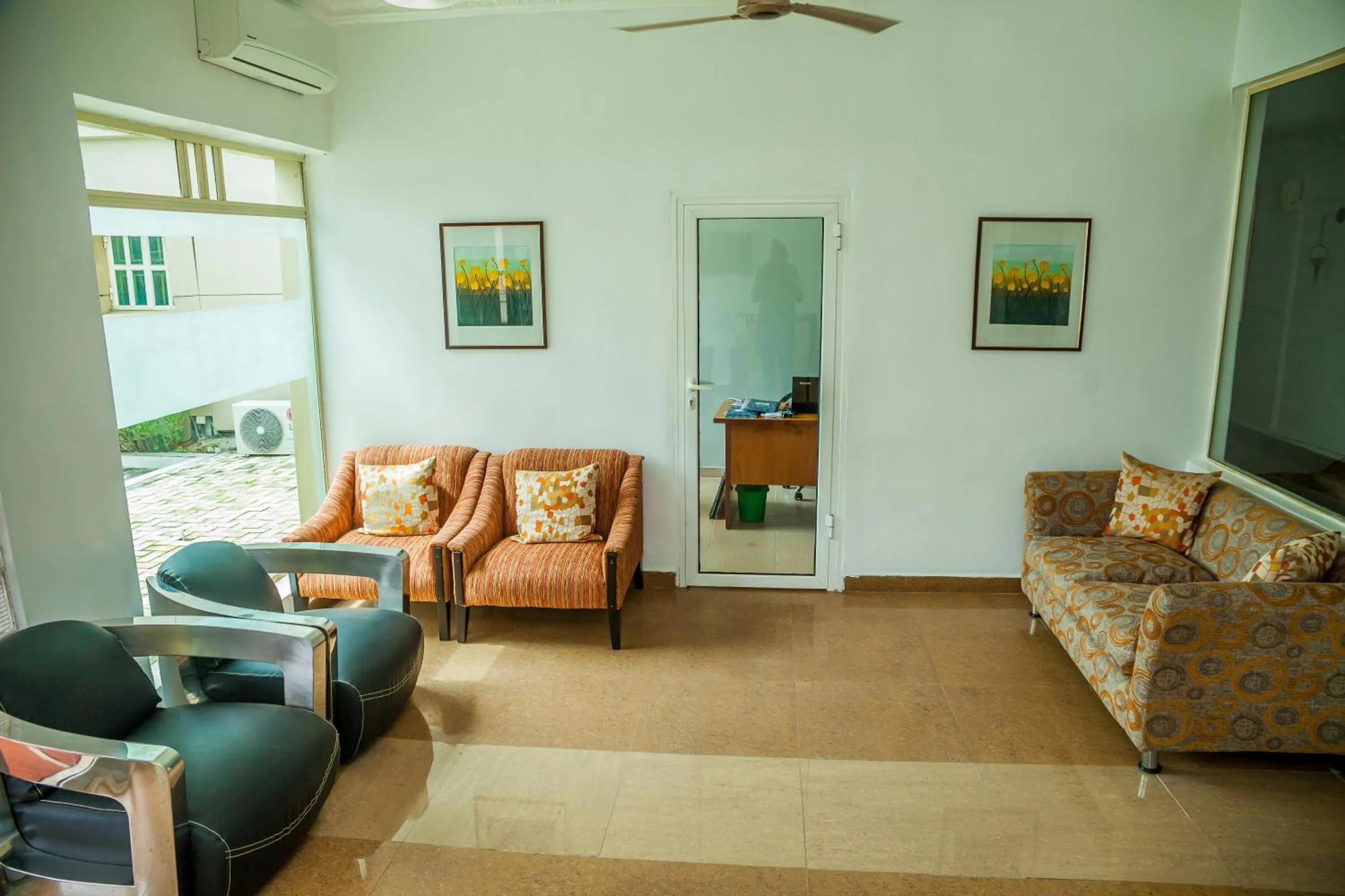 Lobby or reception in G61 Hotel