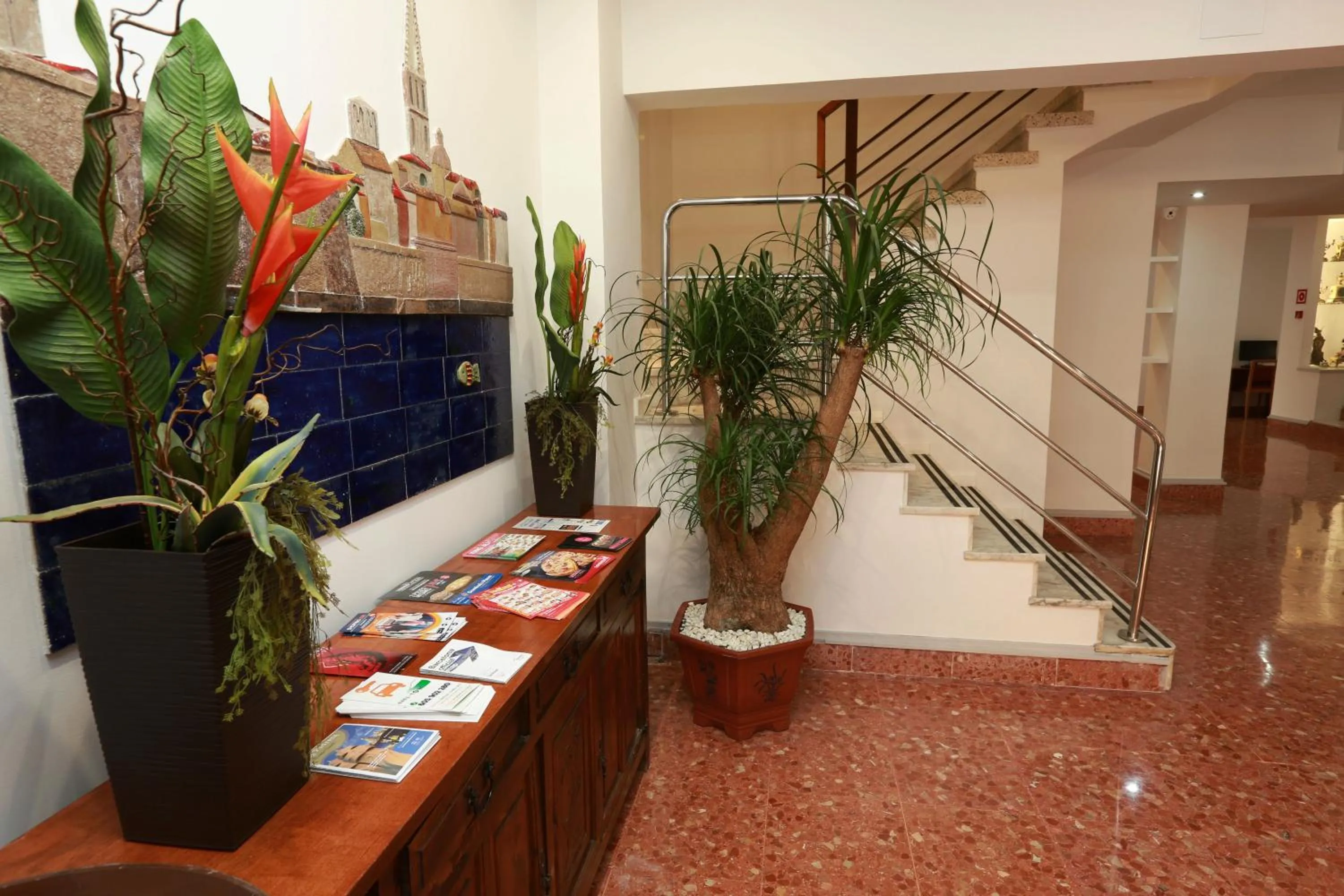 Lobby or reception in Hotel Alguer Camp Nou