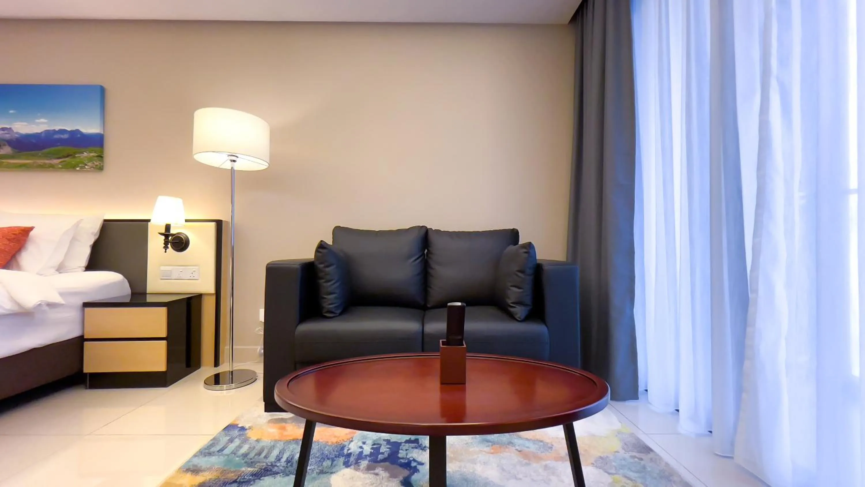 Bed in The Yanné, Onsen Hotel