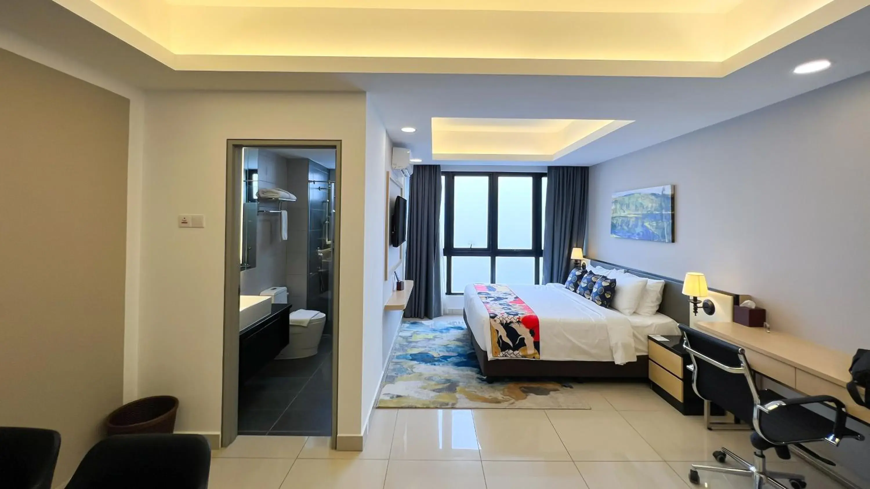 Bed in The Yanné, Onsen Hotel Bed in The Yanné, Onsen Hotel