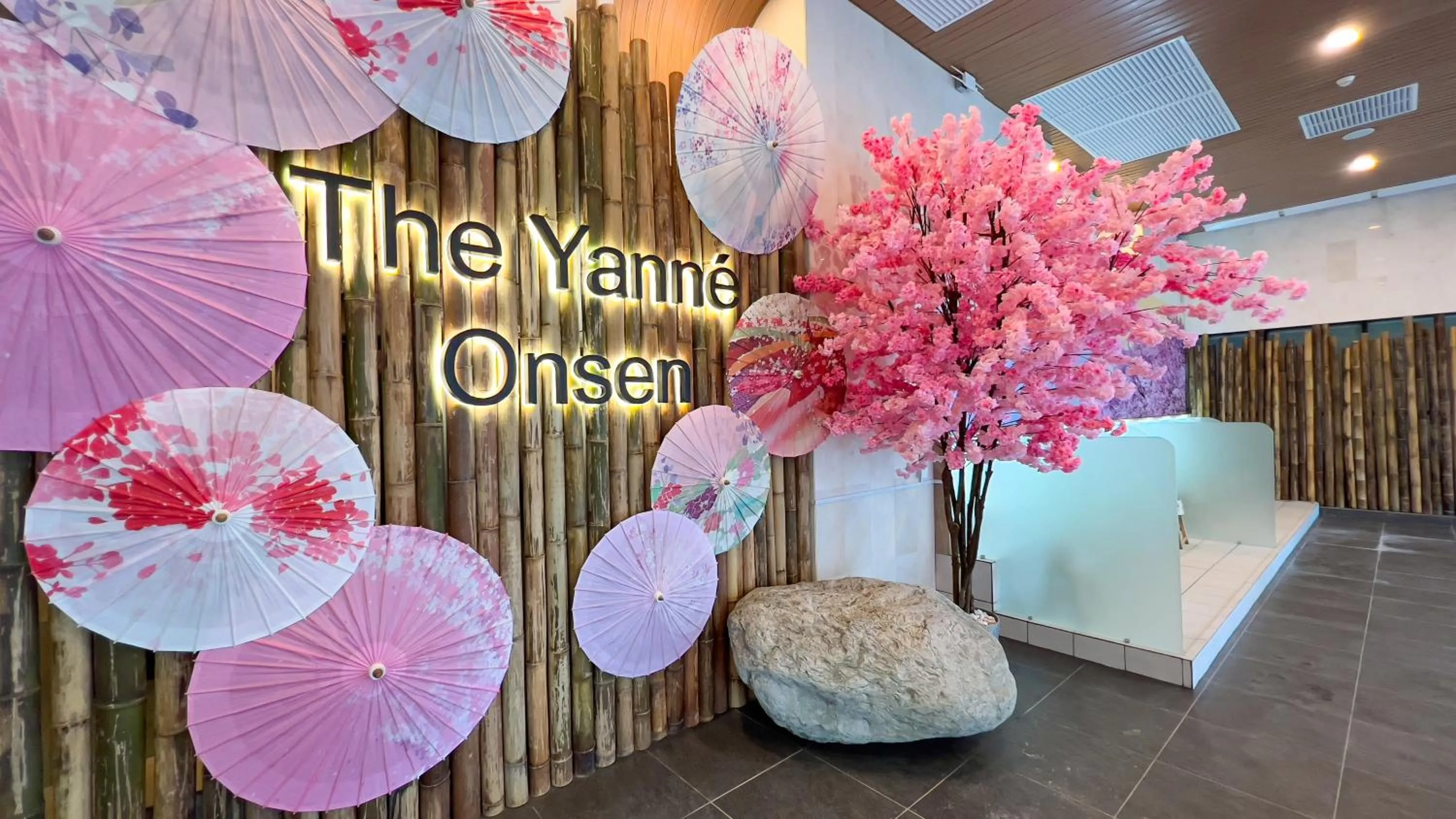 Hot Spring Bath in The Yanné, Onsen Hotel