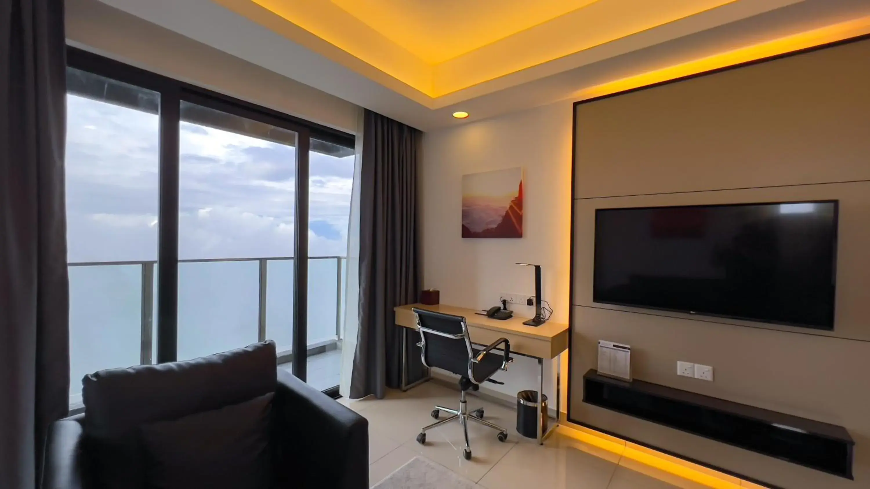 Living room in The Yanné, Onsen Hotel Living room in The Yanné, Onsen Hotel