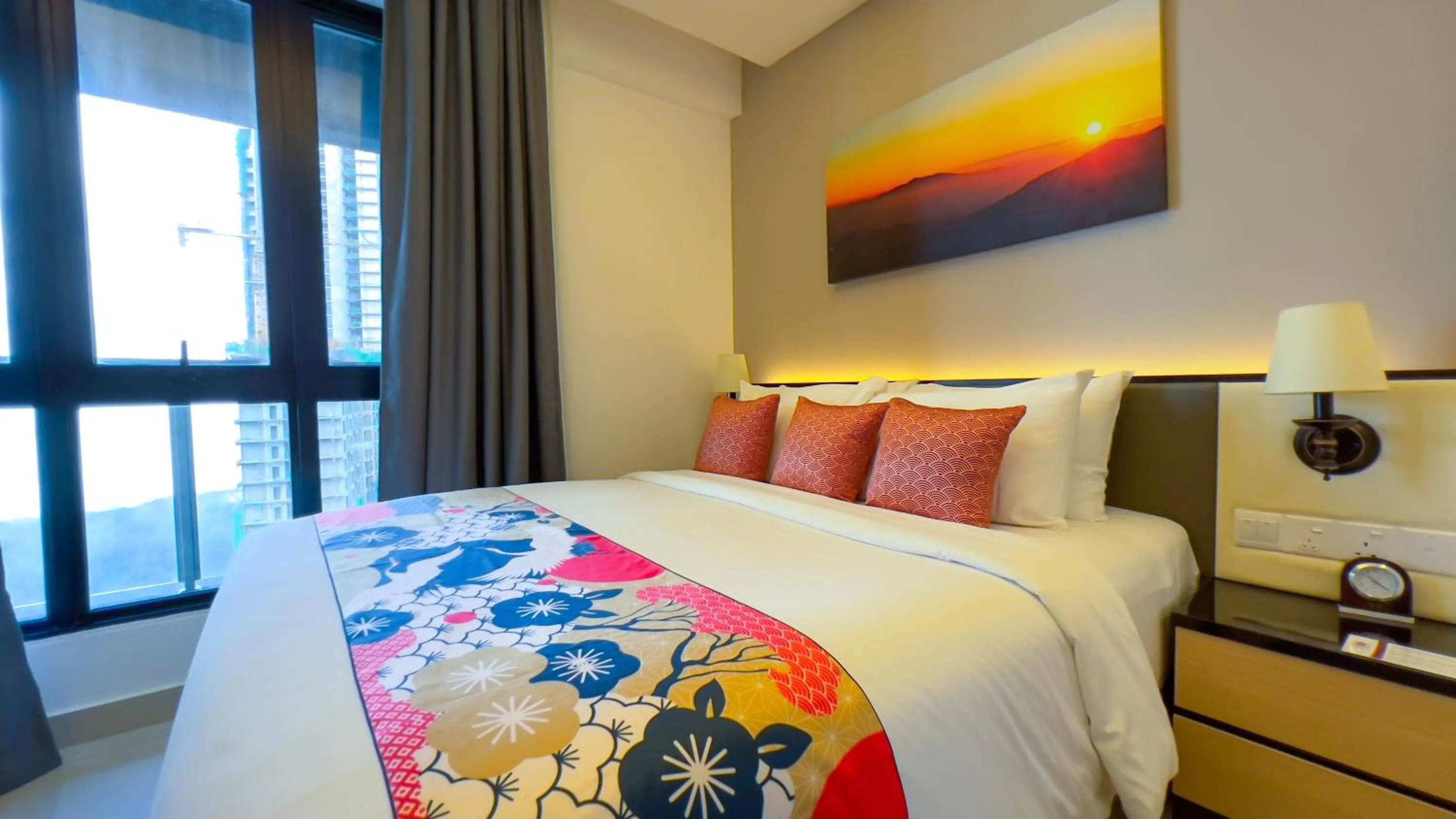 Bed in The Yanné, Onsen Hotel