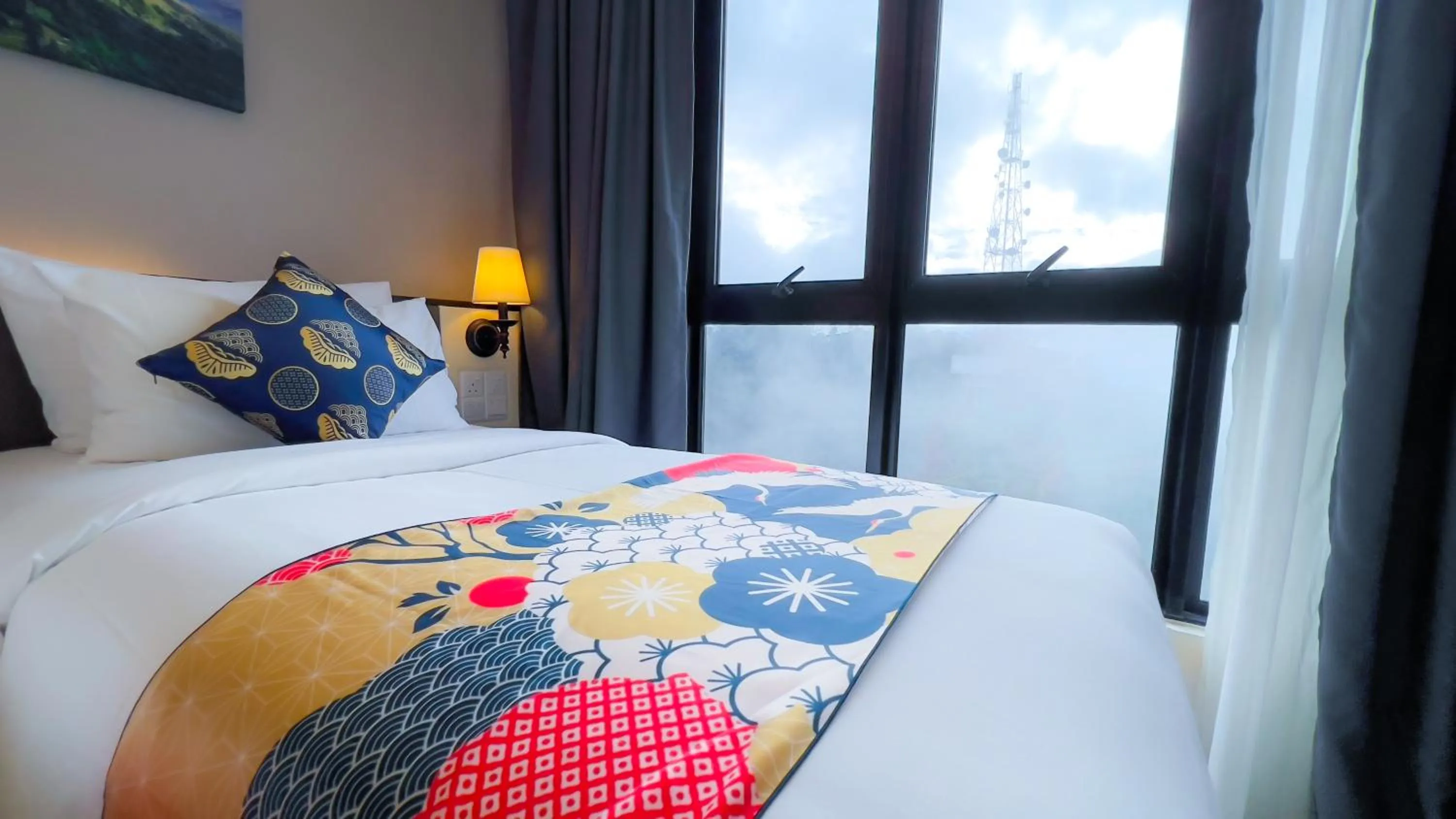 Bed in The Yanné, Onsen Hotel