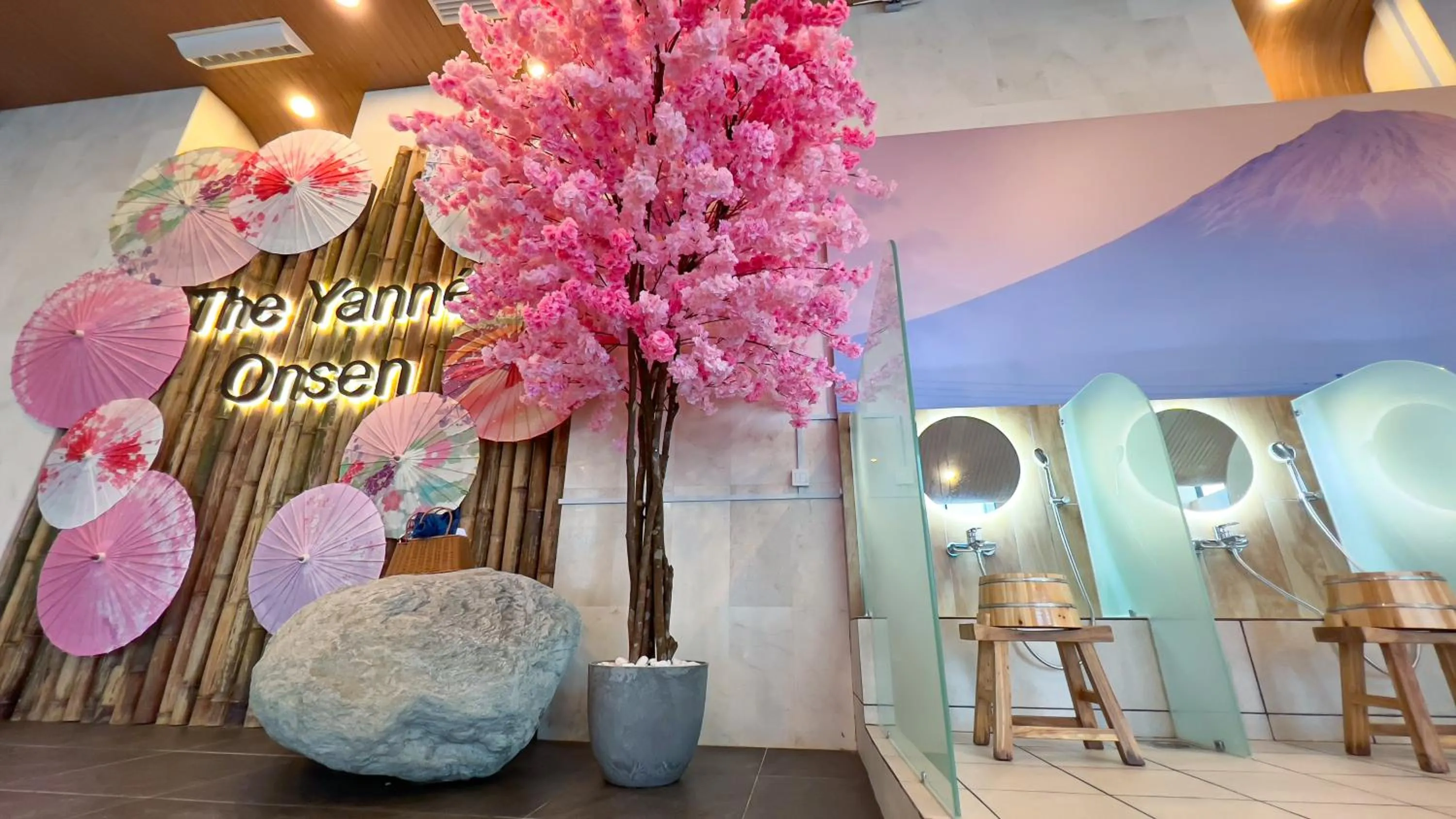 Hot Spring Bath in The Yanné, Onsen Hotel