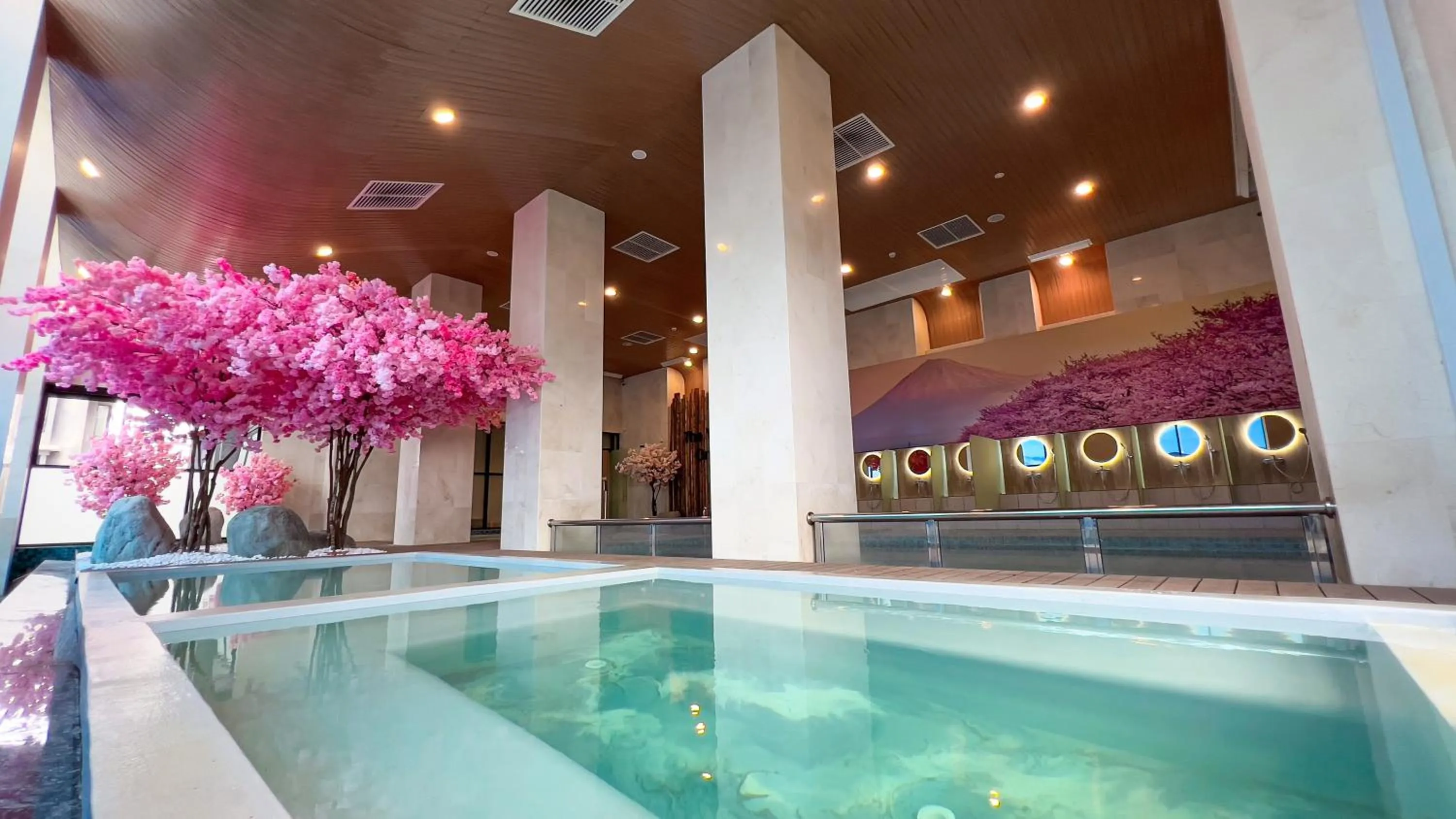 Hot Spring Bath in The Yanné, Onsen Hotel