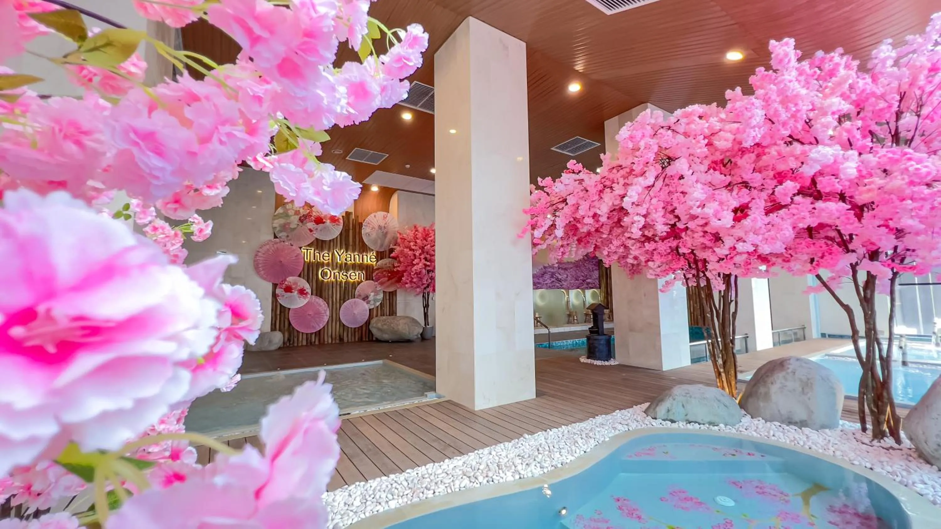 Hot Spring Bath in The Yanné, Onsen Hotel