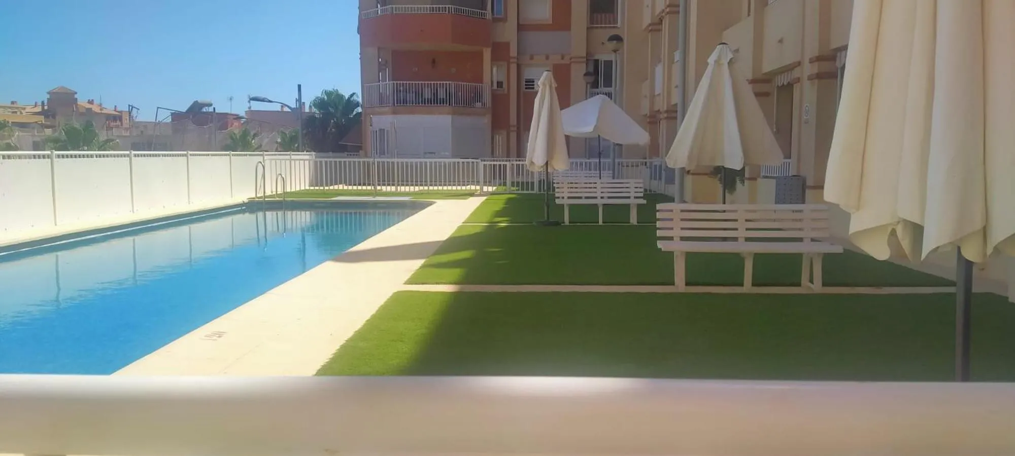 Swimming pool in Alojamiento roquetas de mar