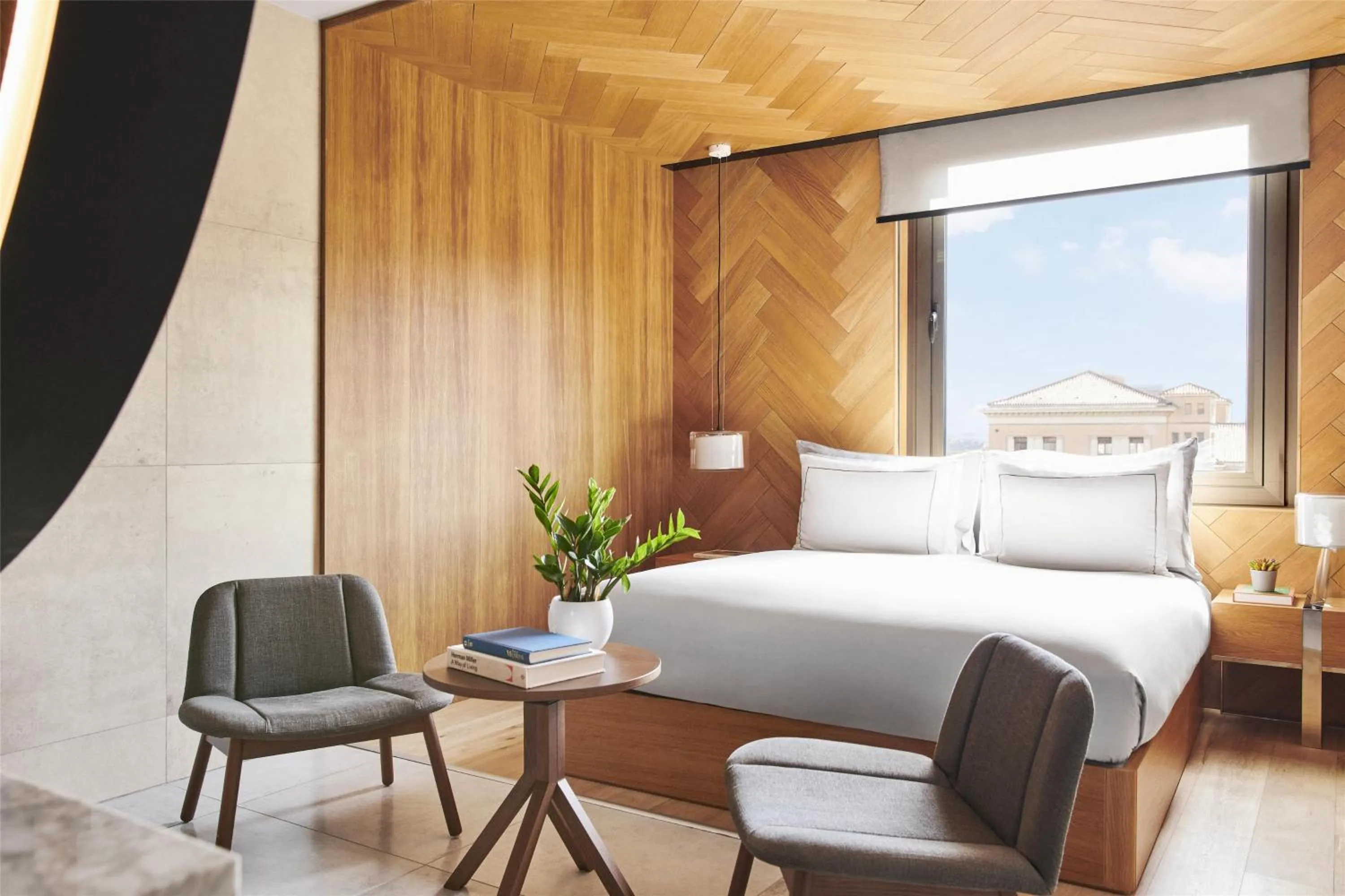 Bedroom, Bed in Grand Hyatt Barcelona