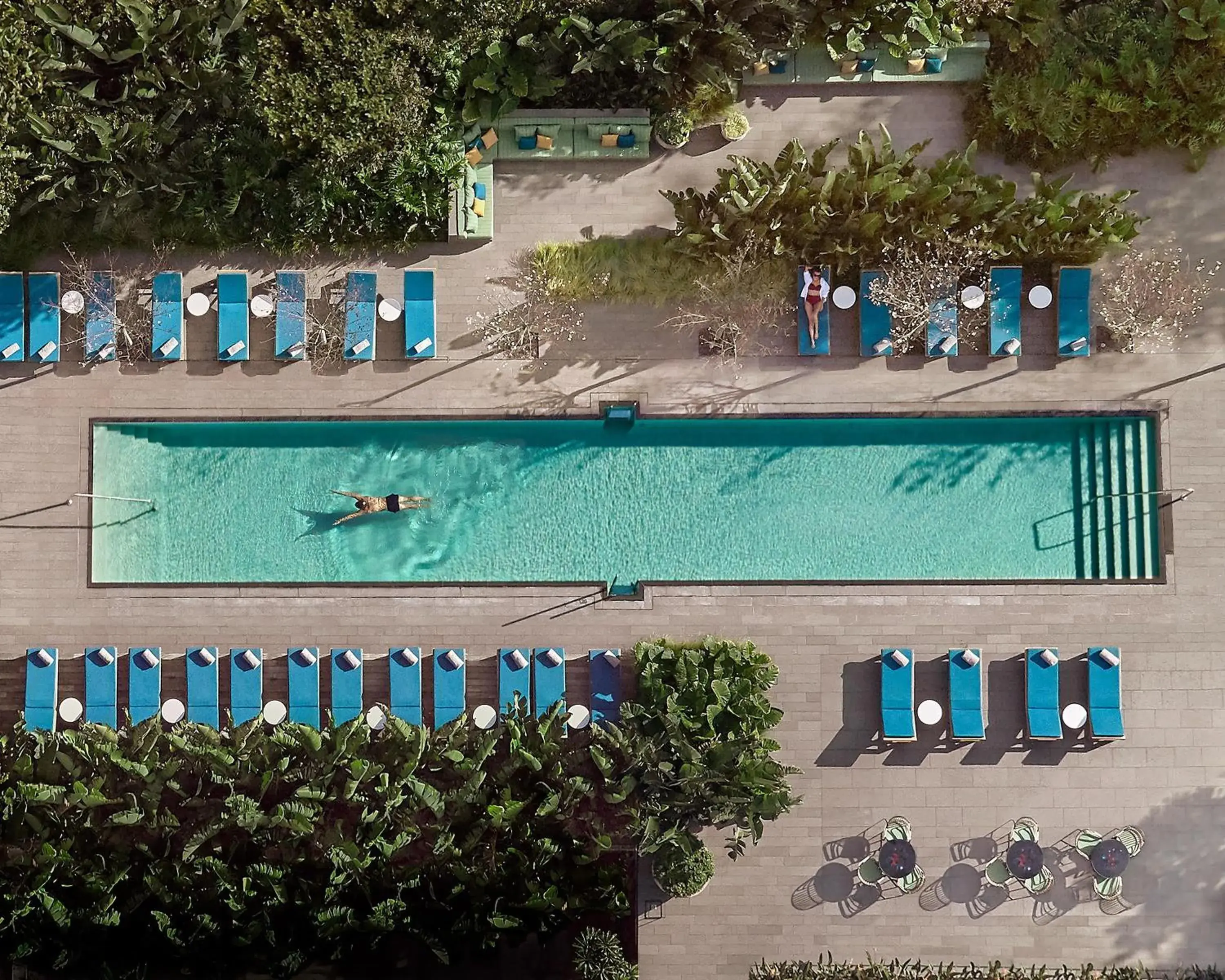 Swimming pool in Grand Hyatt Barcelona Swimming pool in Grand Hyatt Barcelona