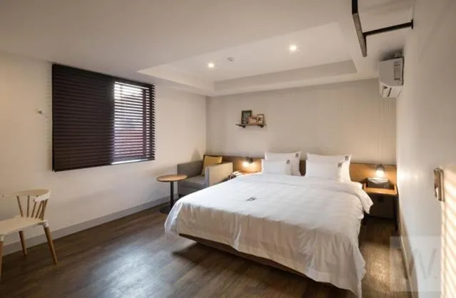 Bed in Number 25 Hotel Gimhae Eobang