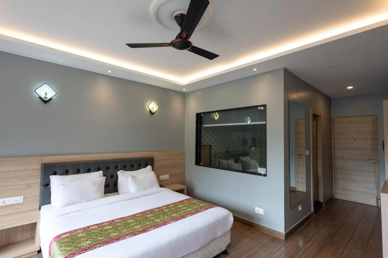 Bed in Avianna Gangtok Resort & Spa