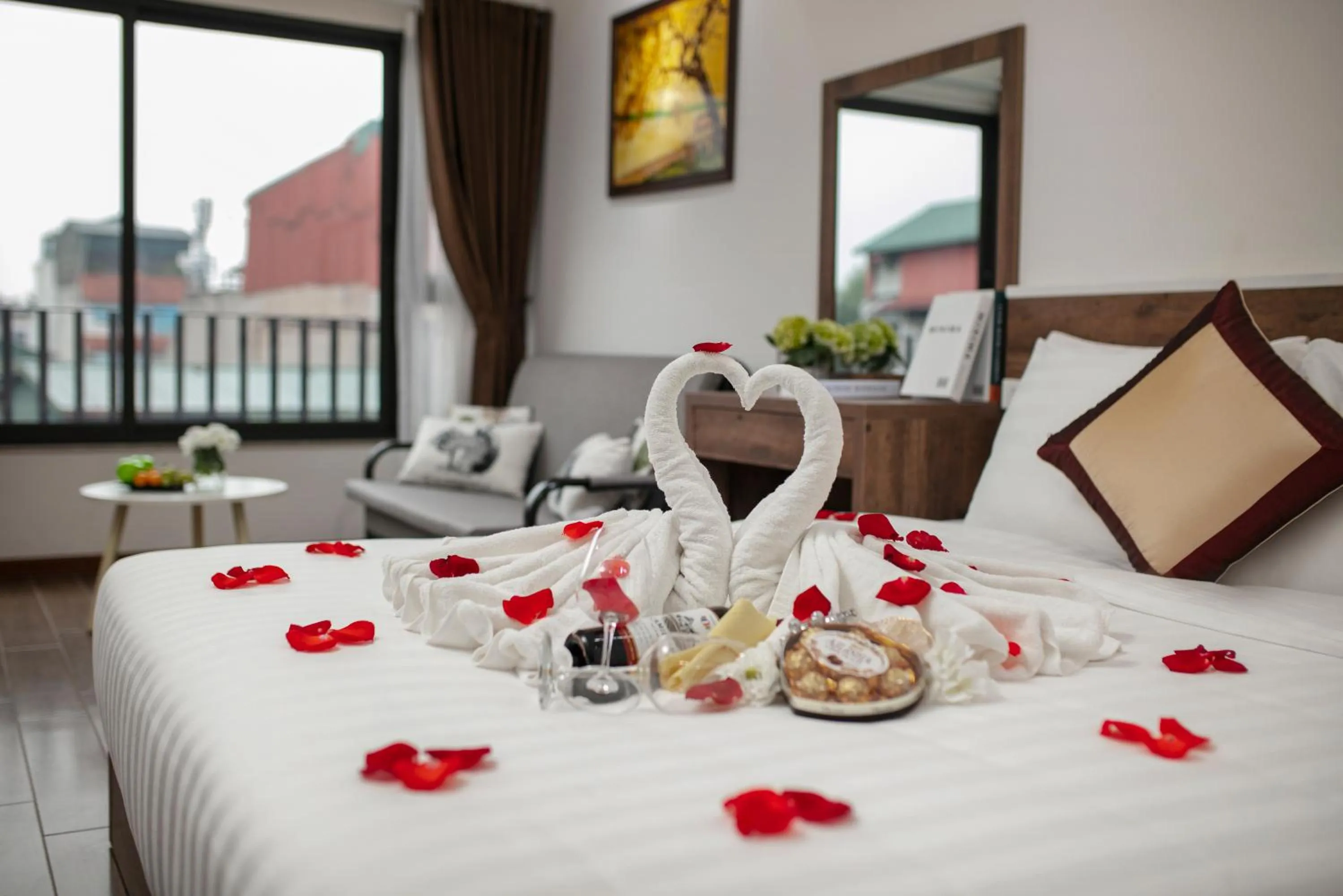 Bed in Hanoi Saga Hotel