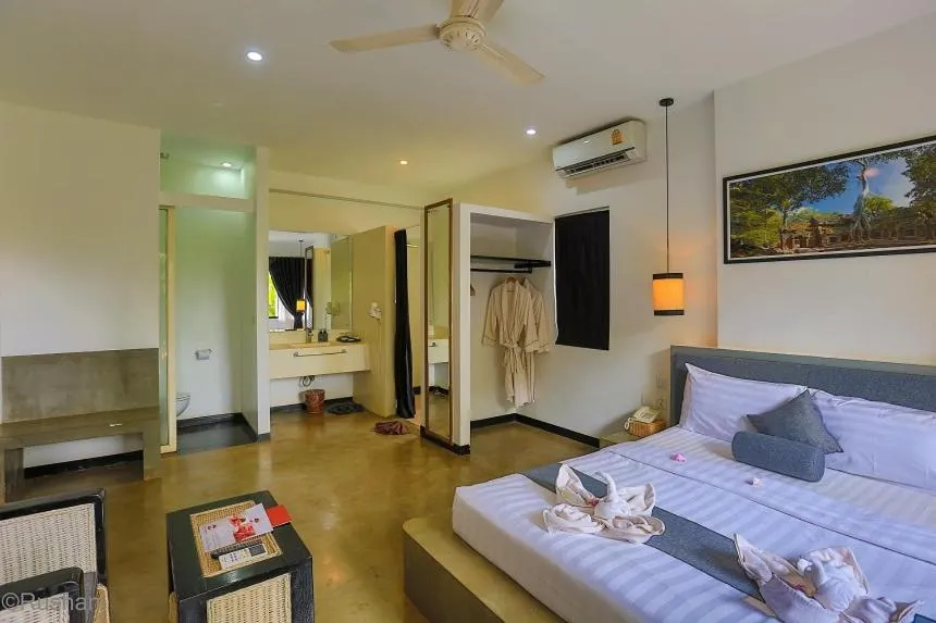 Bed in Apsara Greenland Boutique Villa & Resort