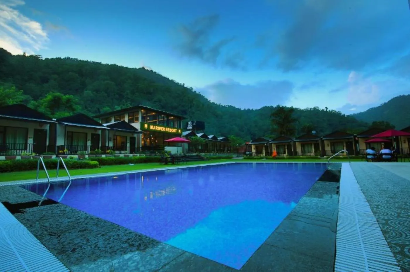 Mountain view in DLS MJ River Resort, Rishikesh