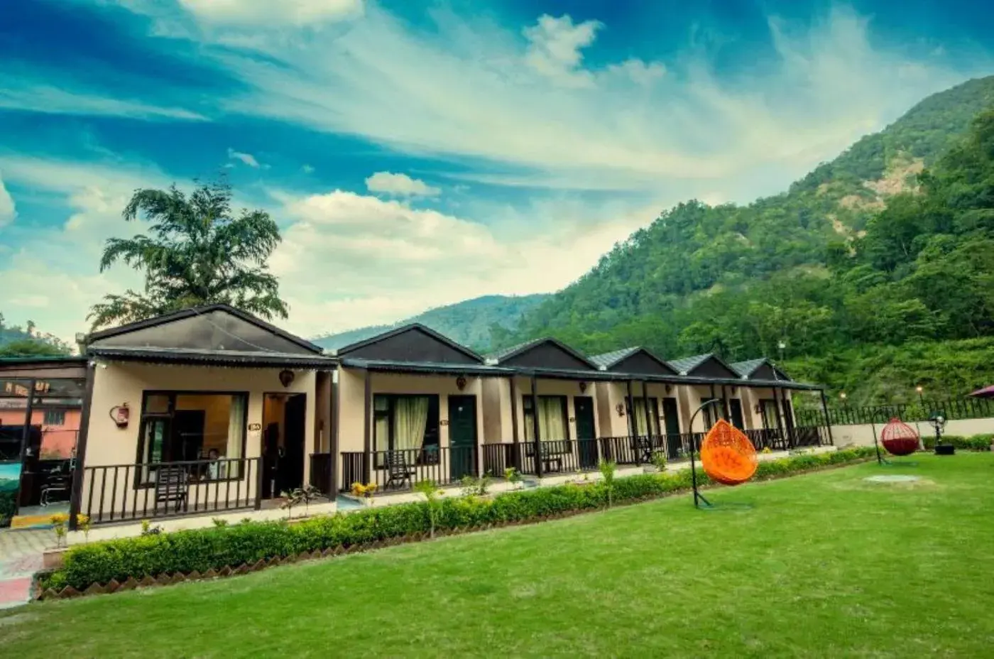 Property building in DLS MJ River Resort, Rishikesh Property building in DLS MJ River Resort, Rishikesh