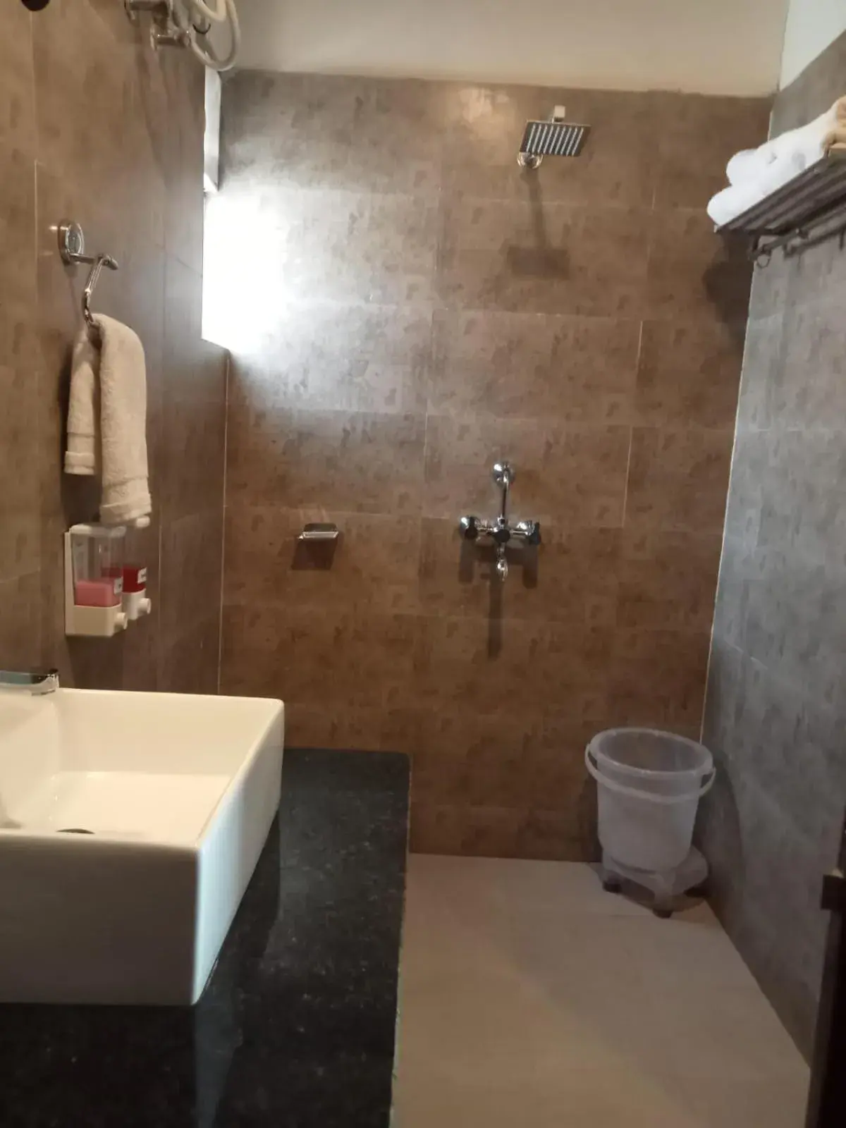 Shower in DLS MJ River Resort, Rishikesh Shower in DLS MJ River Resort, Rishikesh