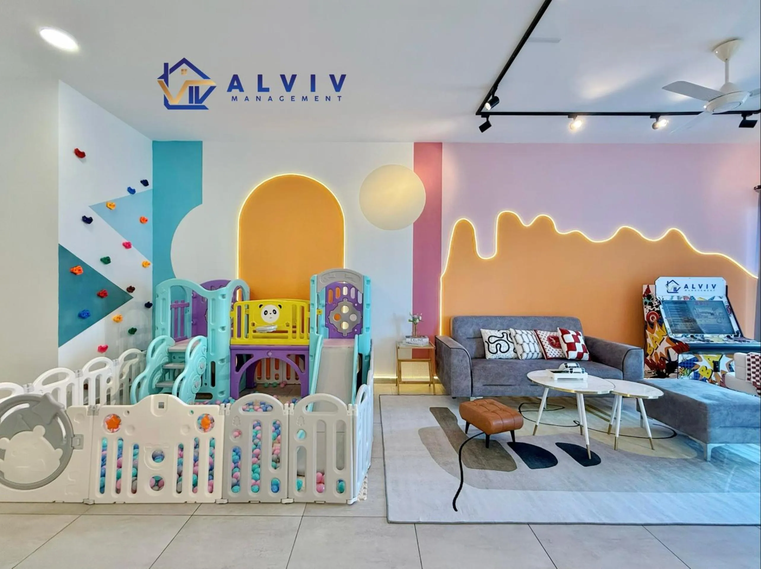 Living room in Atlantis Melaka I 5-11pax I 5min JonkerSt By Alviv Management