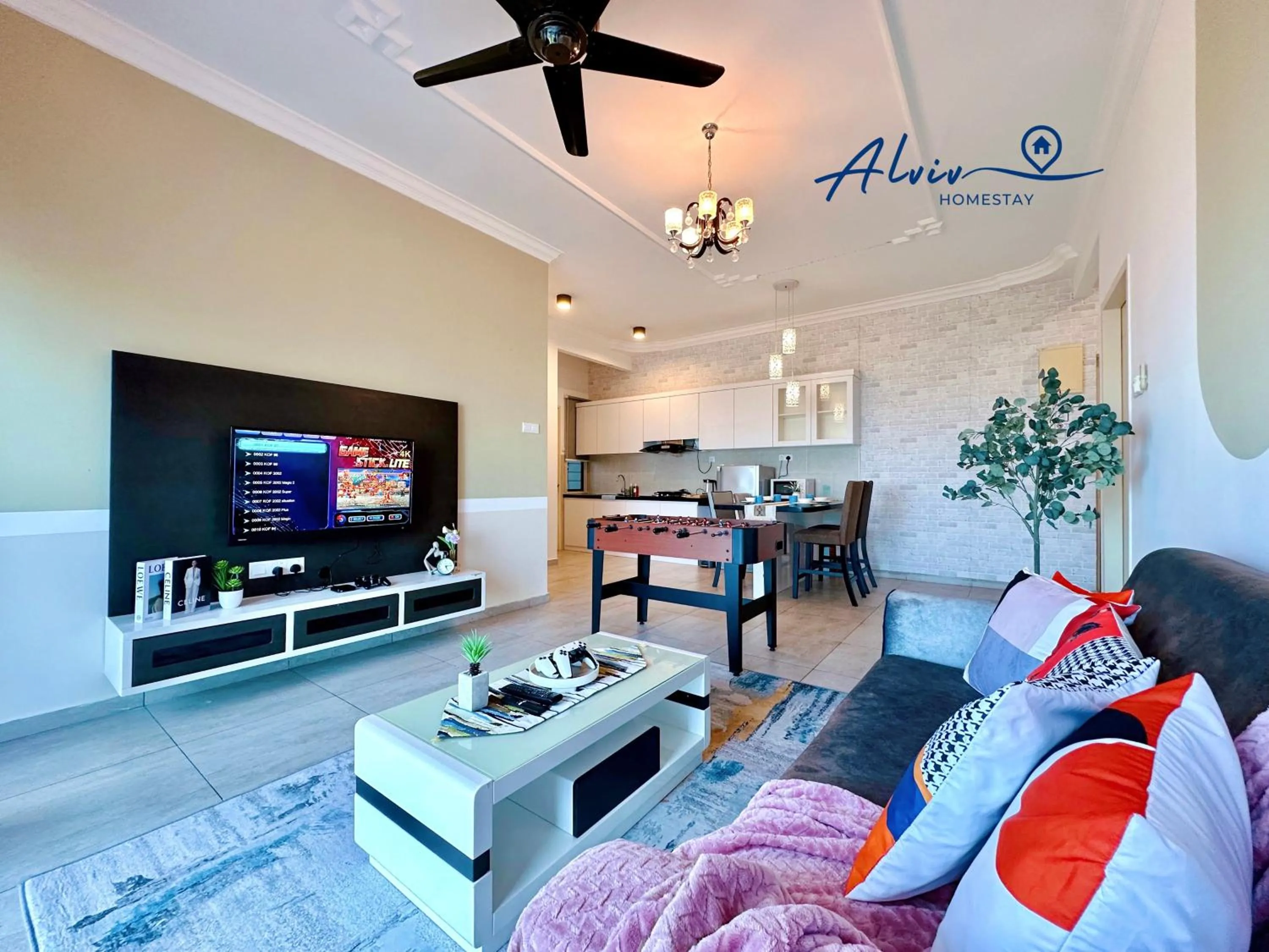 Living room in Atlantis Melaka I 5-11pax I 5min JonkerSt By Alviv Management
