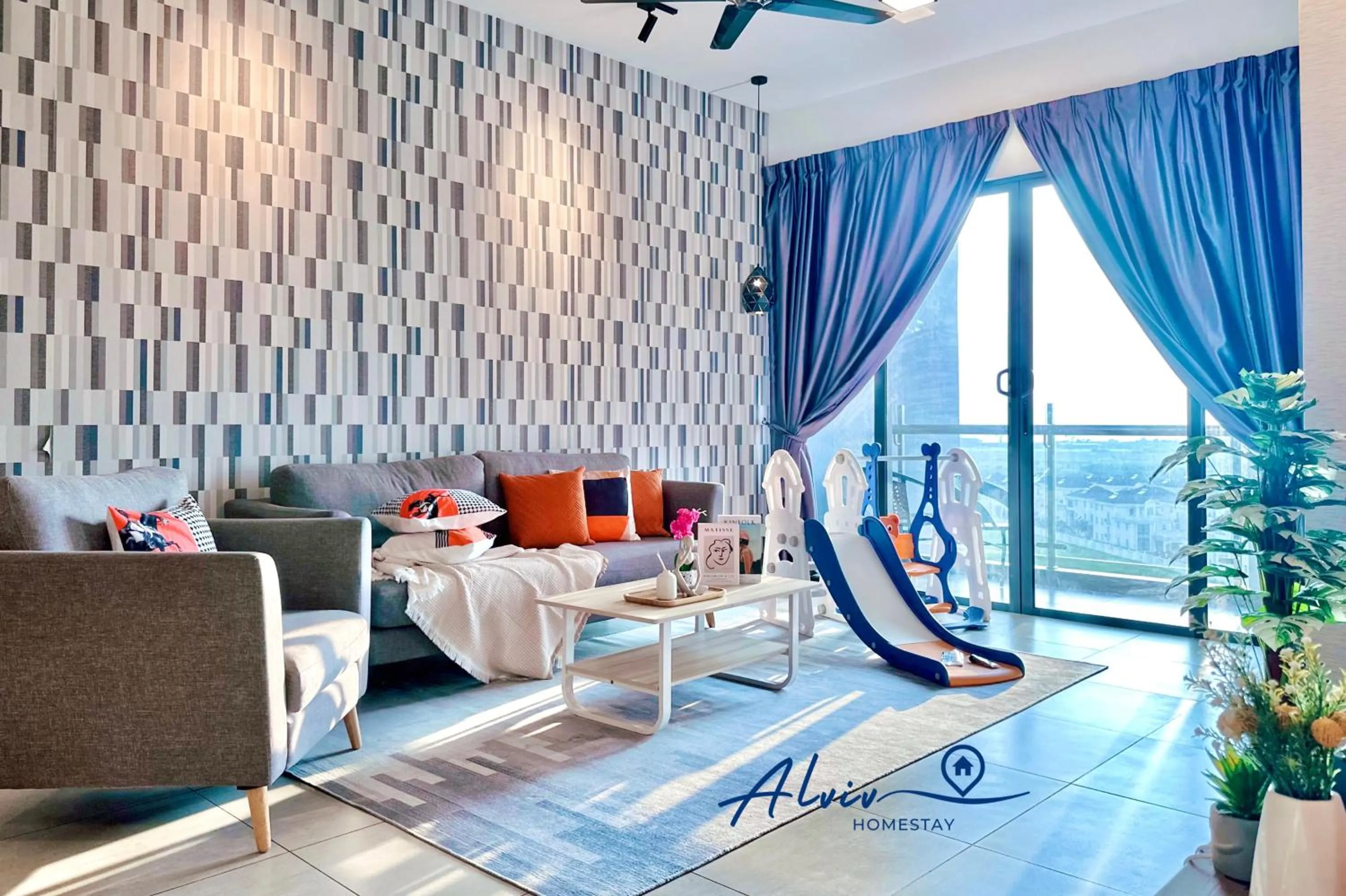 Living room in Atlantis Melaka I 5-11pax I 5min JonkerSt By Alviv Management