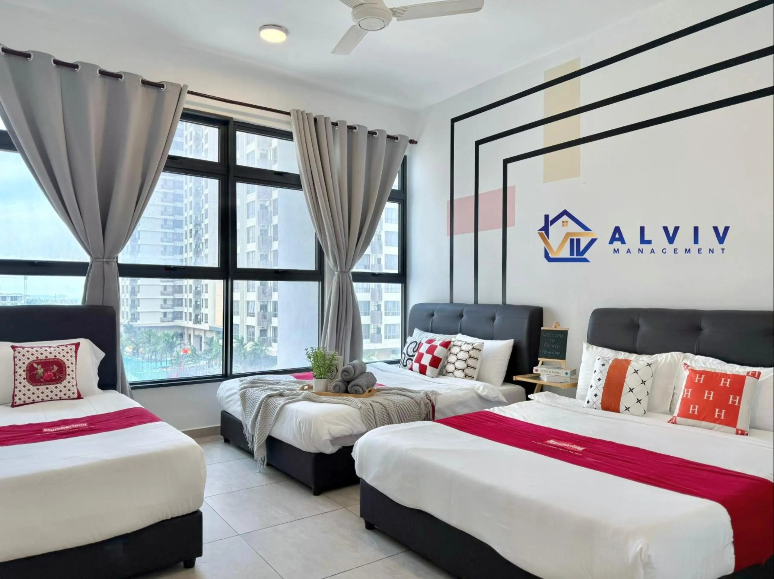 Bedroom, Bed in Atlantis Melaka I 5-11pax I 5min JonkerSt By Alviv Management