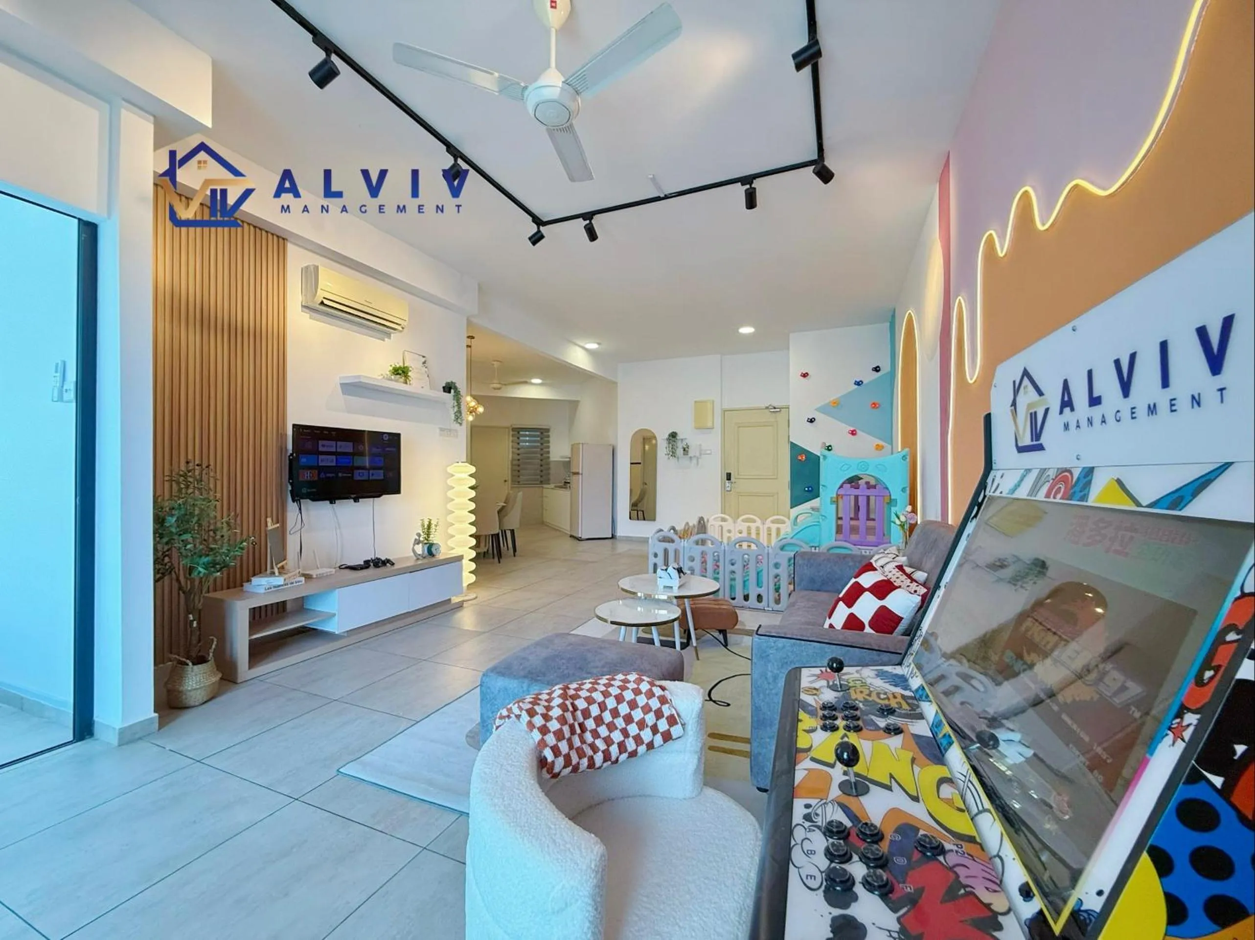Living room in Atlantis Melaka I 5-11pax I 5min JonkerSt By Alviv Management