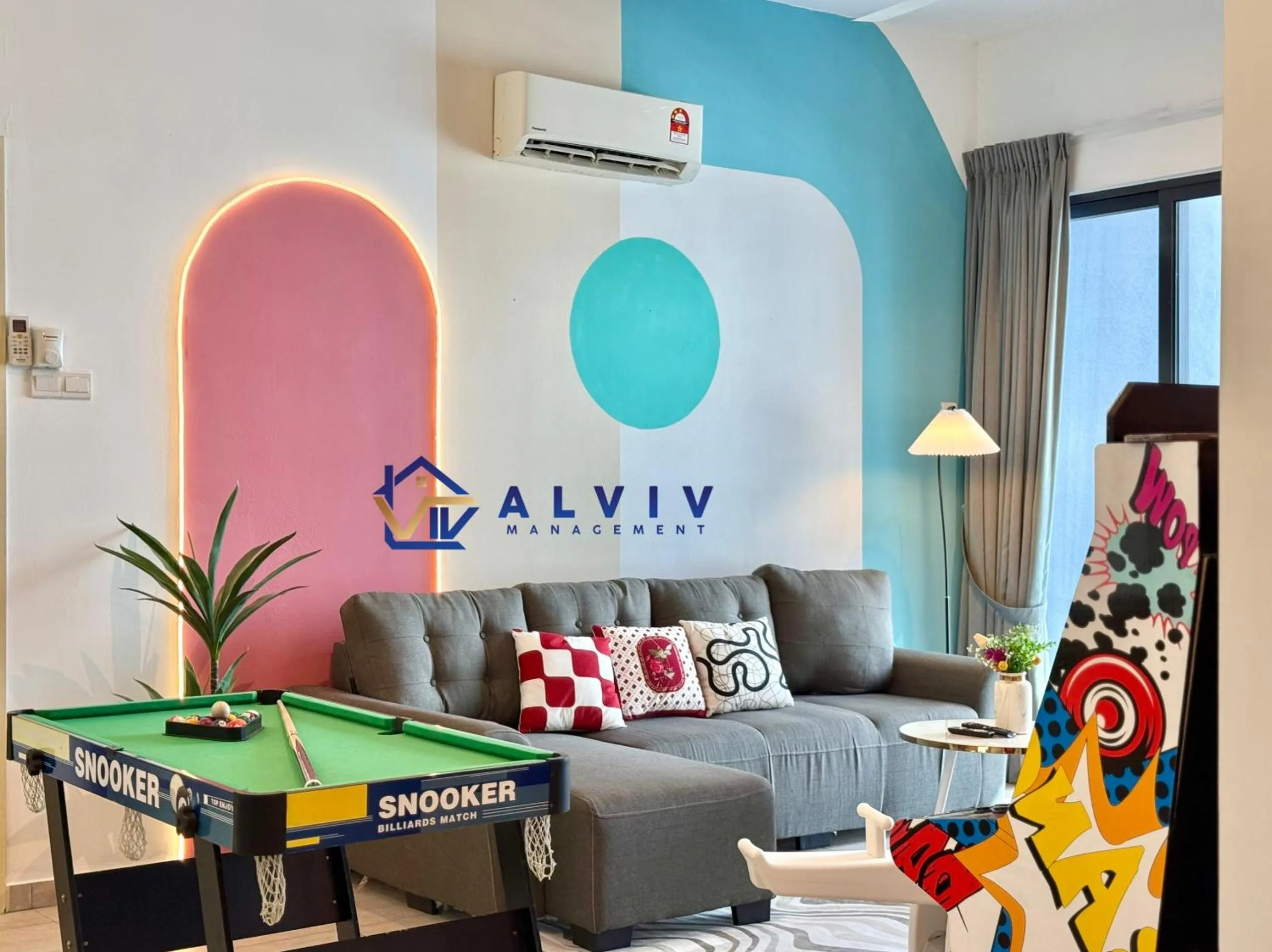 Living room in Atlantis Melaka I 5-11pax I 5min JonkerSt By Alviv Management