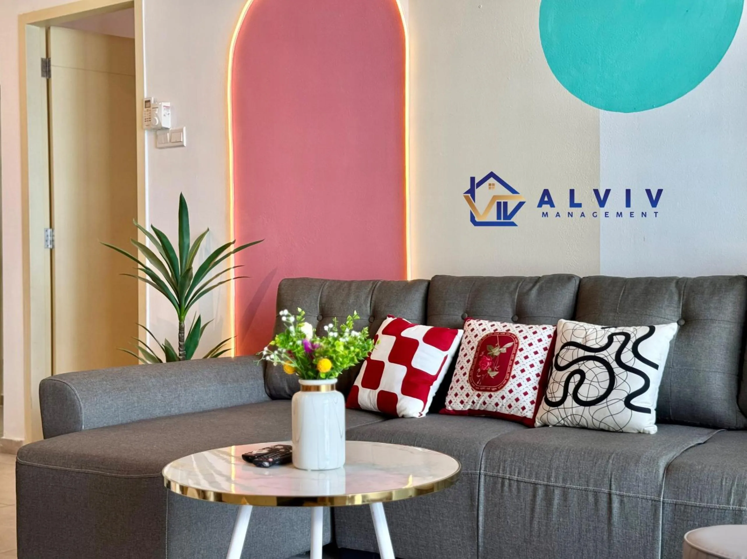 Living room in Atlantis Melaka I 5-11pax I 5min JonkerSt By Alviv Management