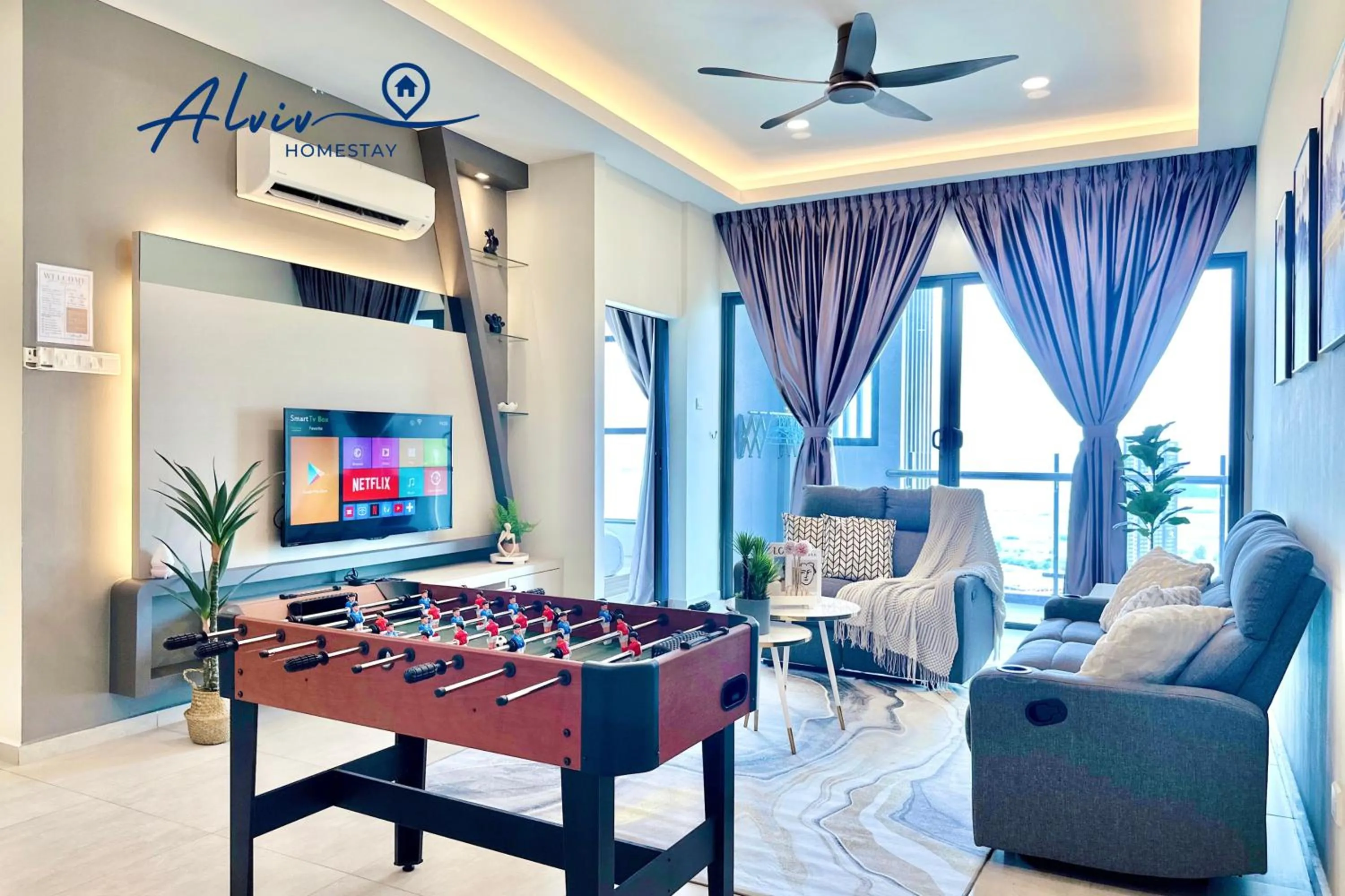 Living room in Atlantis Melaka I 5-11pax I 5min JonkerSt By Alviv Management