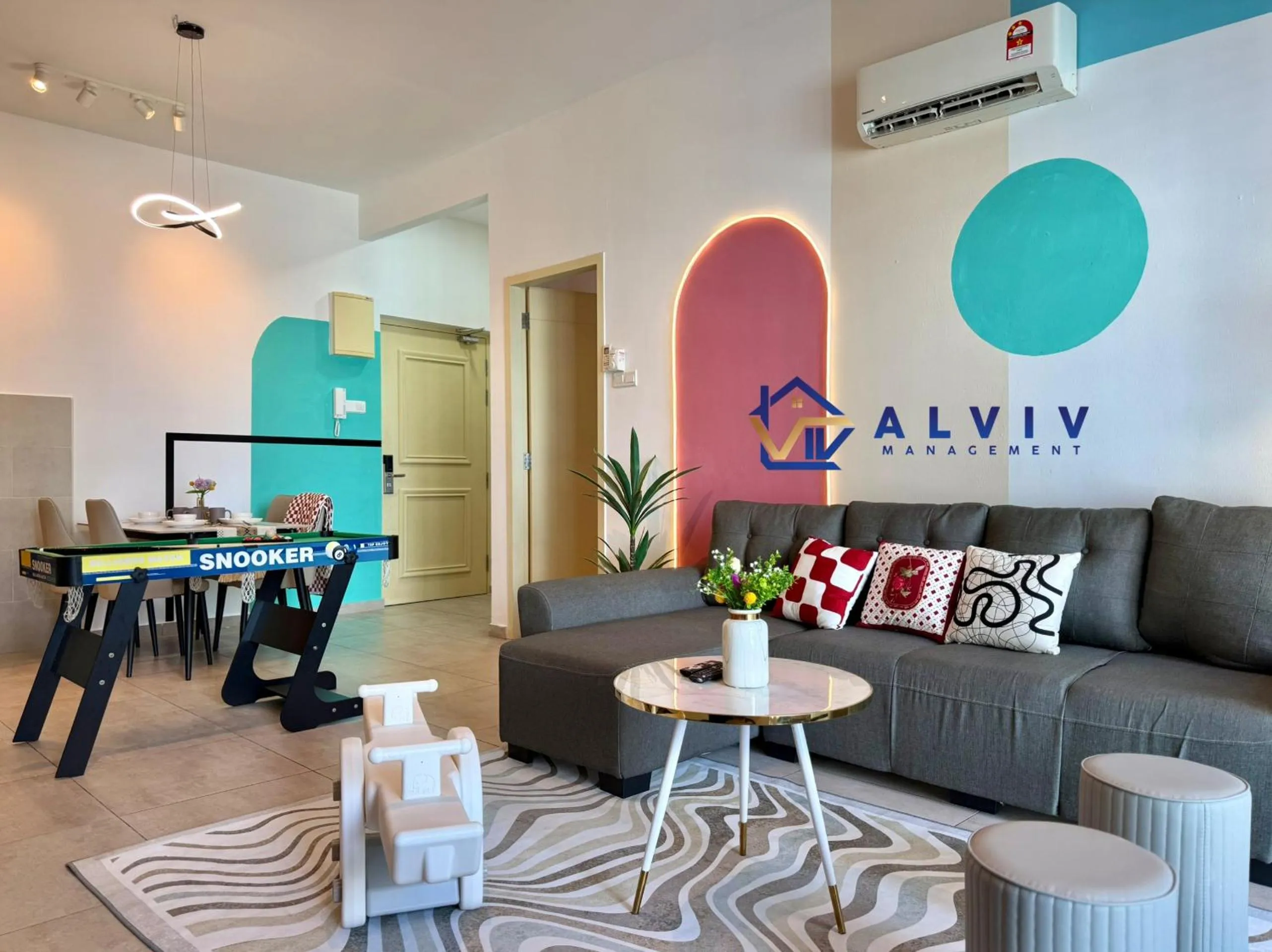 Living room in Atlantis Melaka I 5-11pax I 5min JonkerSt By Alviv Management