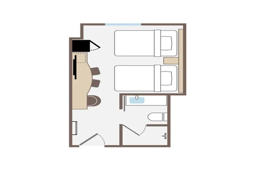 Floor plan in JR-East Hotel Mets Shibuya
