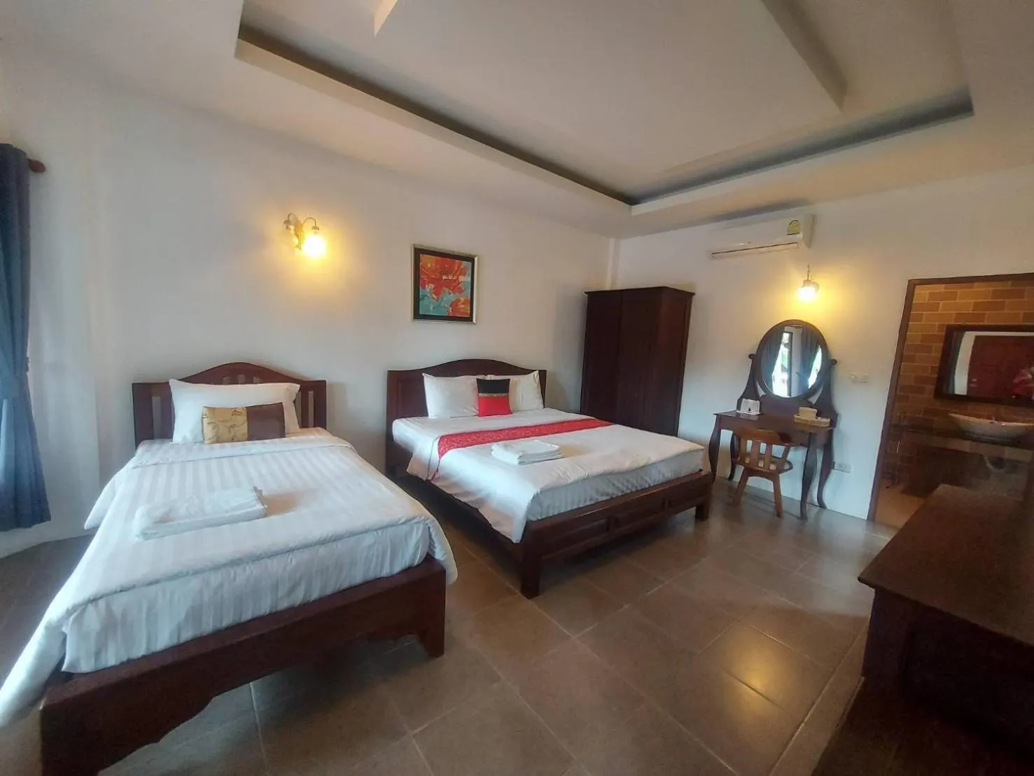 Bed in Waterside Resort