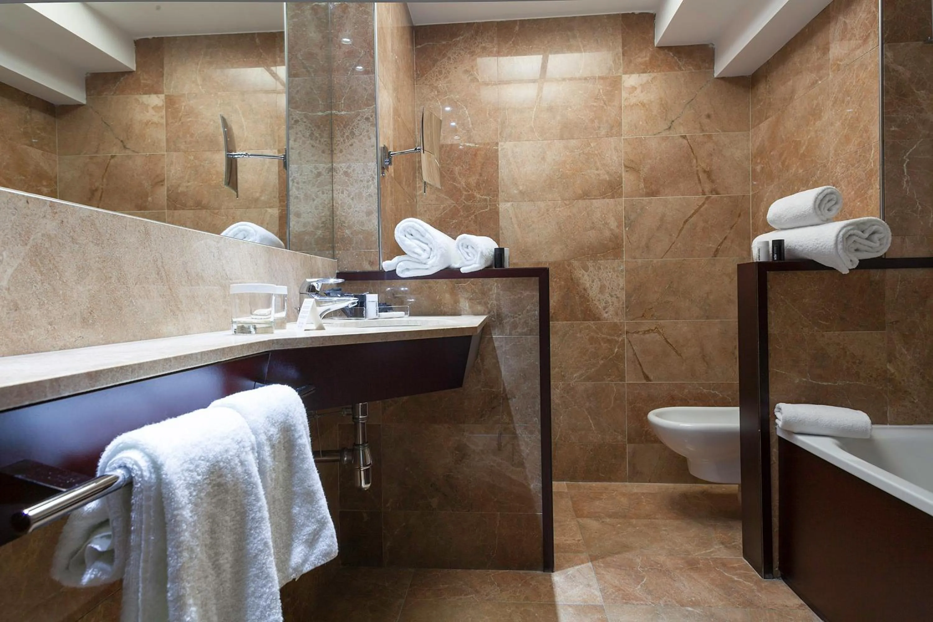 Toilet in Acta Atrium Palace