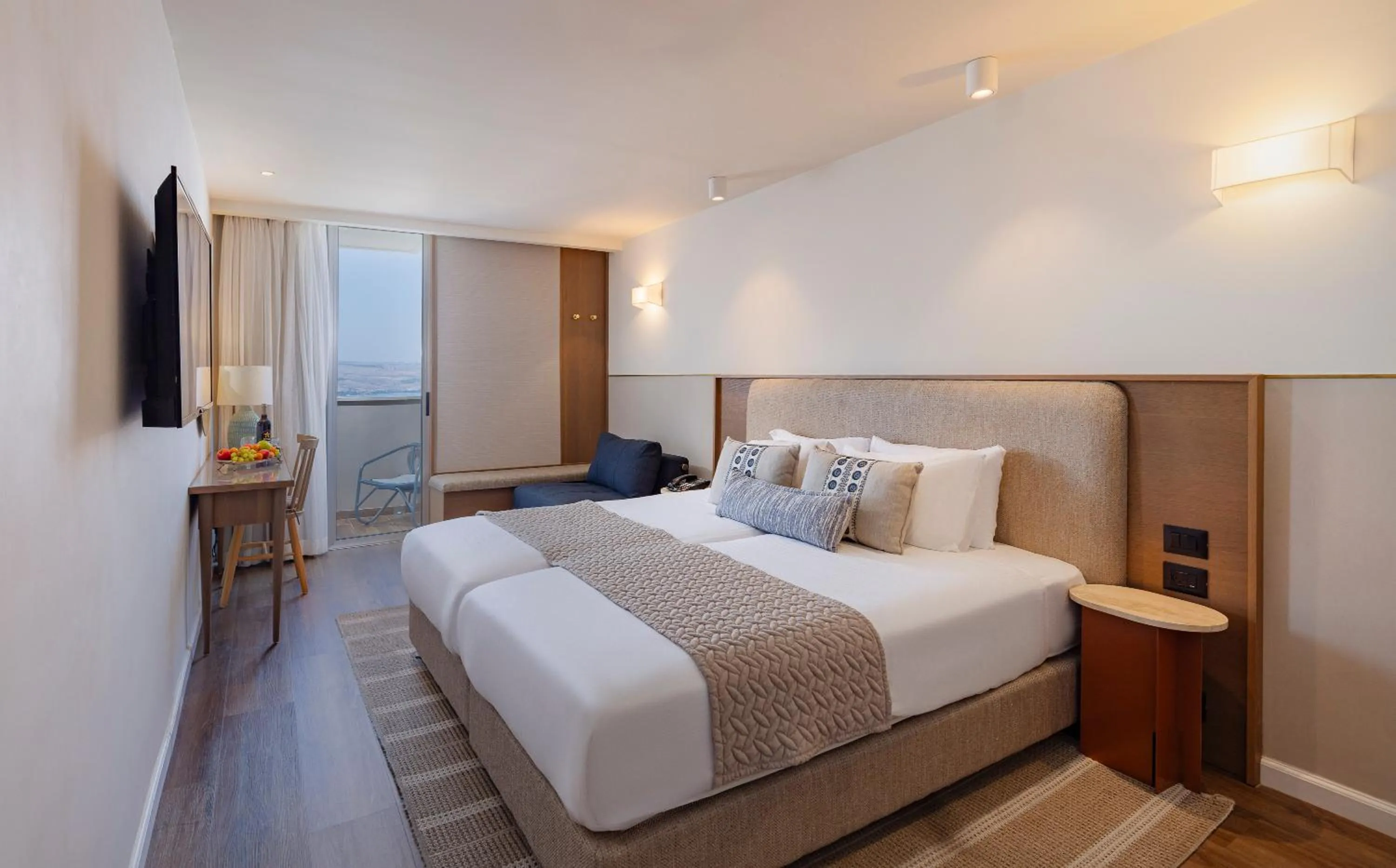 Bed in King Solomon Hotel Tiberias