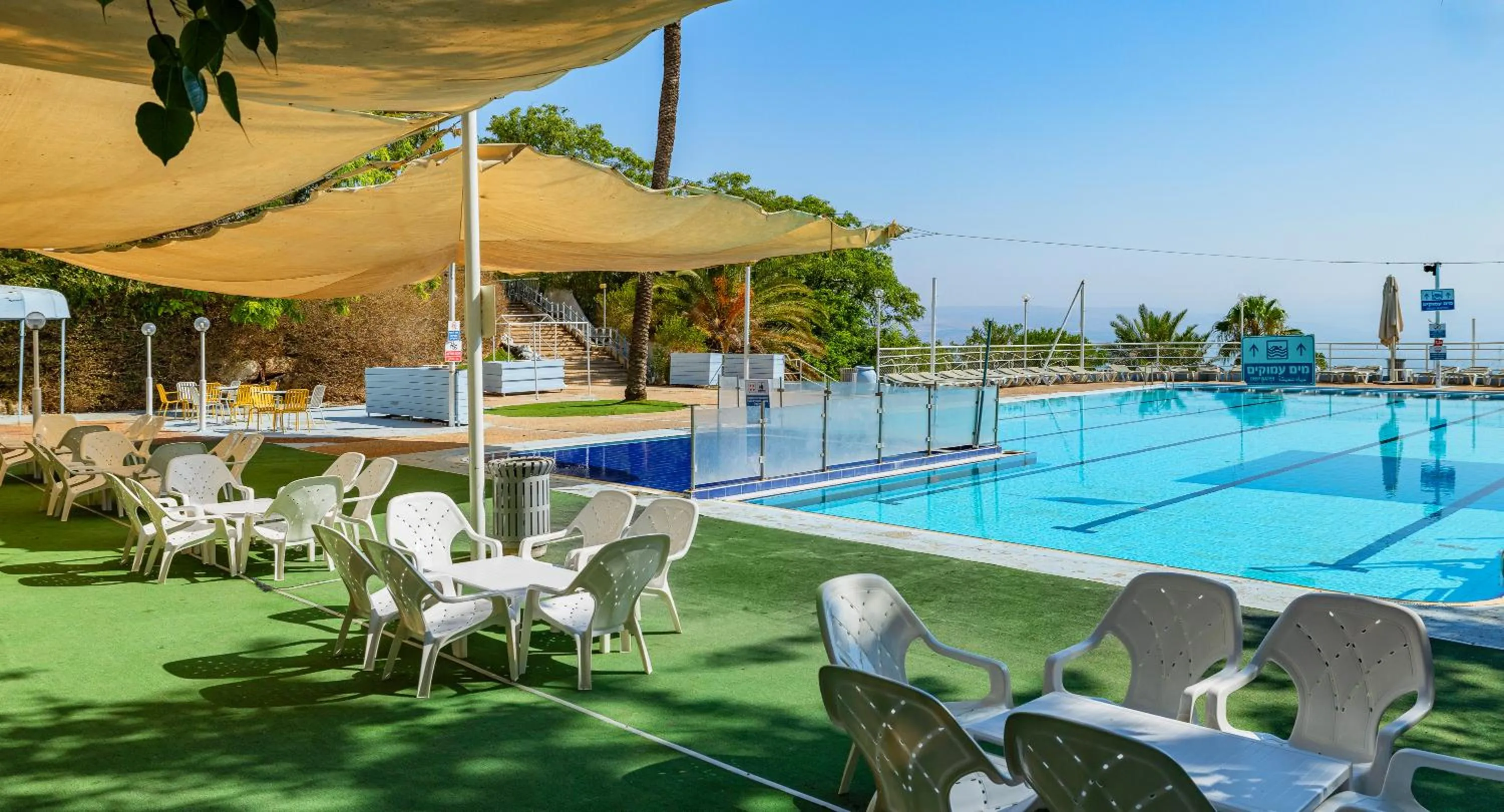 Swimming pool in King Solomon Hotel Tiberias