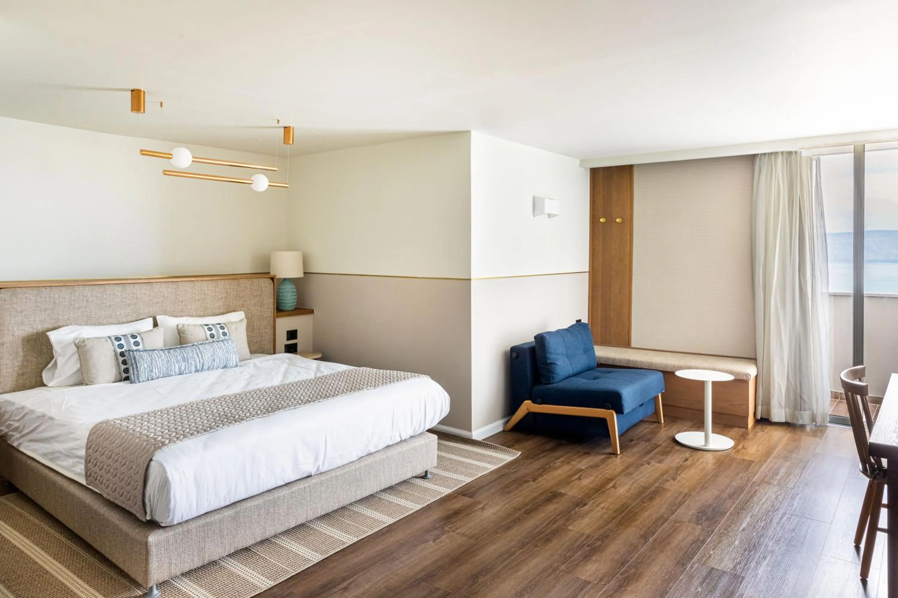 Bed in King Solomon Hotel Tiberias